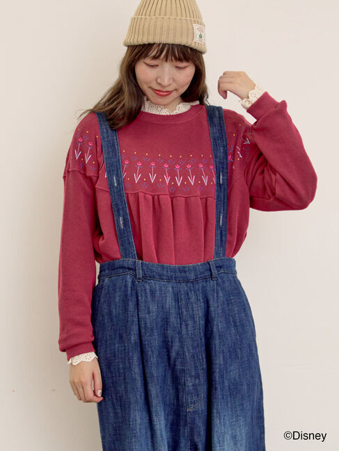 Samansa Mos2「【Disney】アナと雪の女王/柄プリントスウェット」|Tシャツ・カットソー|