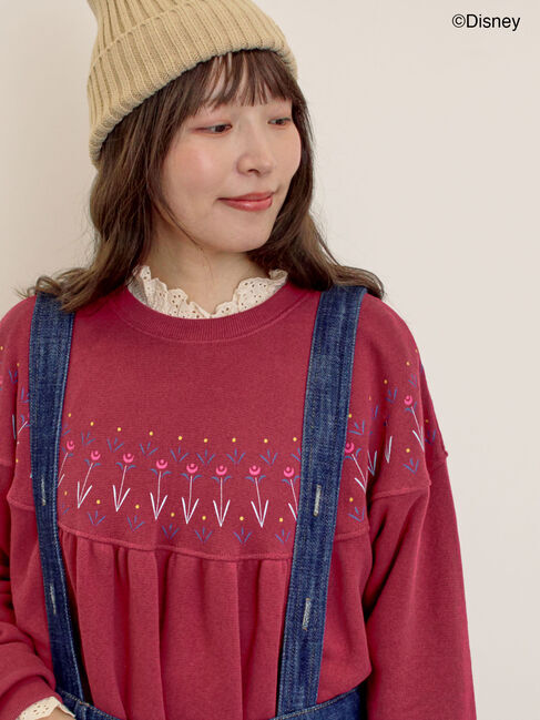 Samansa Mos2「【Disney】アナと雪の女王/柄プリントスウェット」|Tシャツ・カットソー|