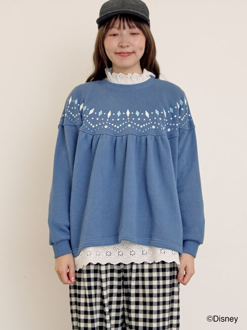 Samansa Mos2「【Disney】アナと雪の女王/柄プリントスウェット」|Tシャツ・カットソー|