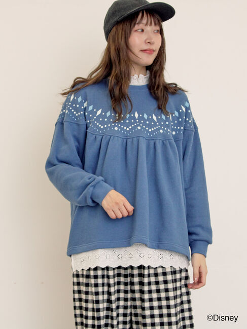Samansa Mos2「【Disney】アナと雪の女王/柄プリントスウェット」|Tシャツ・カットソー|
