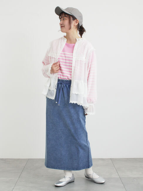 Samansa Mos2「裏毛スカート」|スカート|