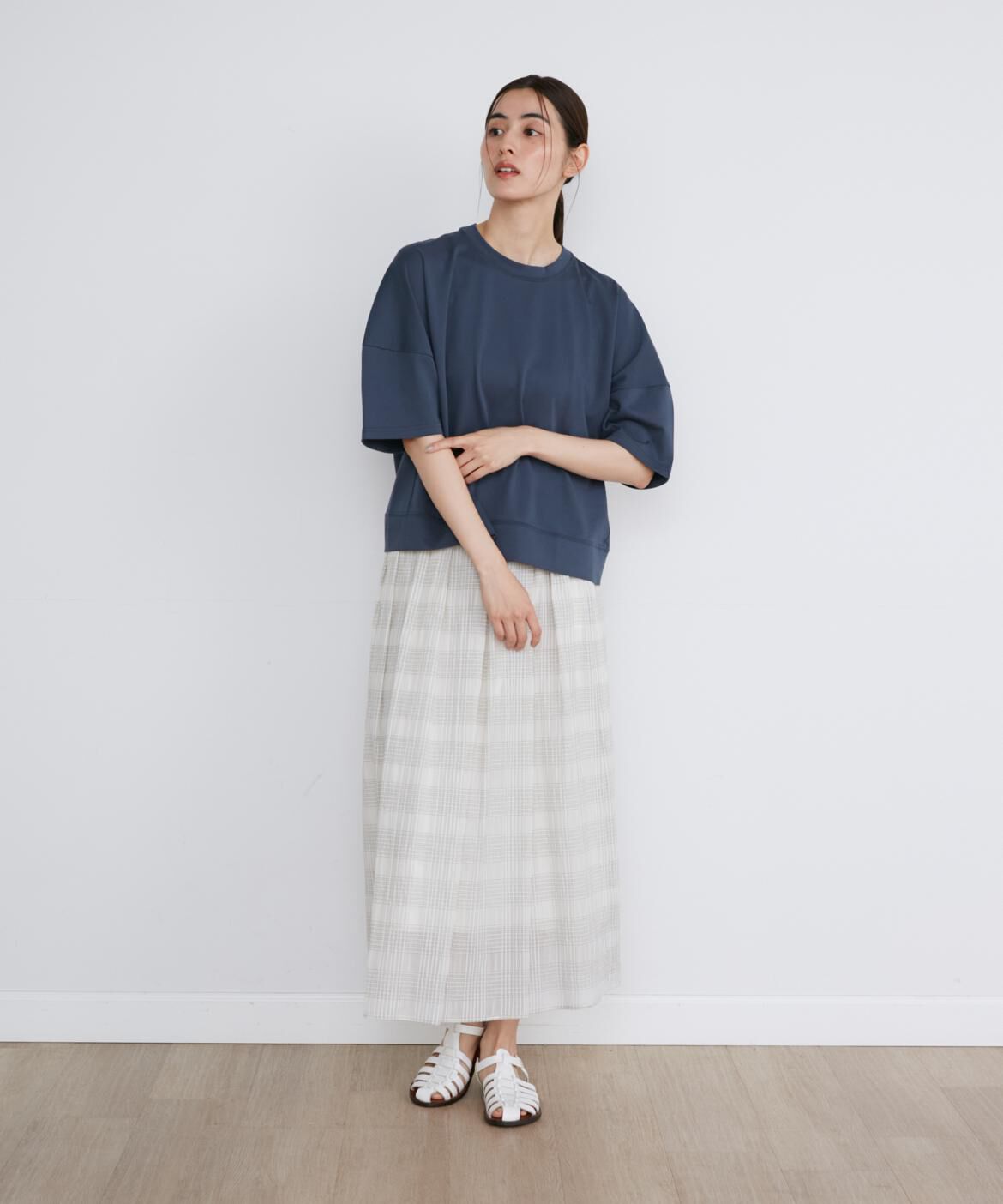 DAY by DAY it&rsquo;s international「シアーチェックランダムタックスカート」|スカート|