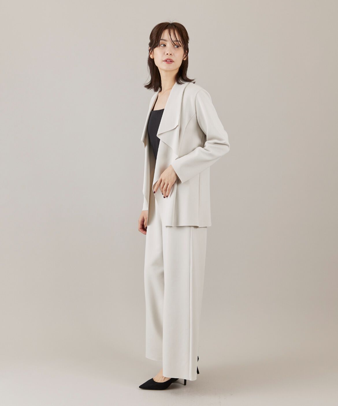 ef-de Black「ダンボールニットワイドパンツ」|その他|