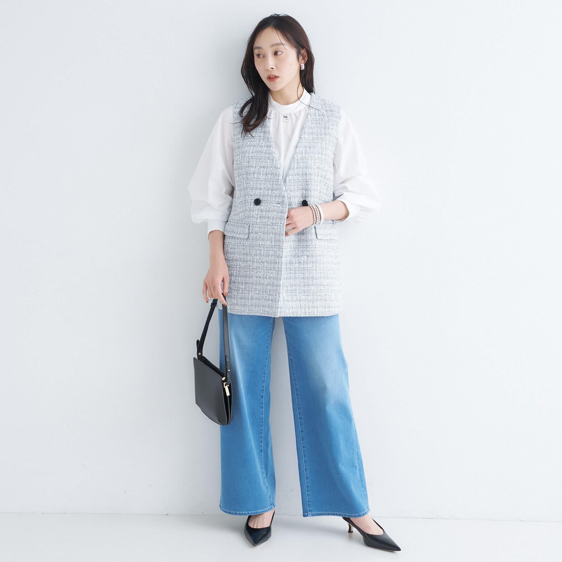 UNTITLED「ツイードカラーレスジレ」|ブルゾン・スタジャン|