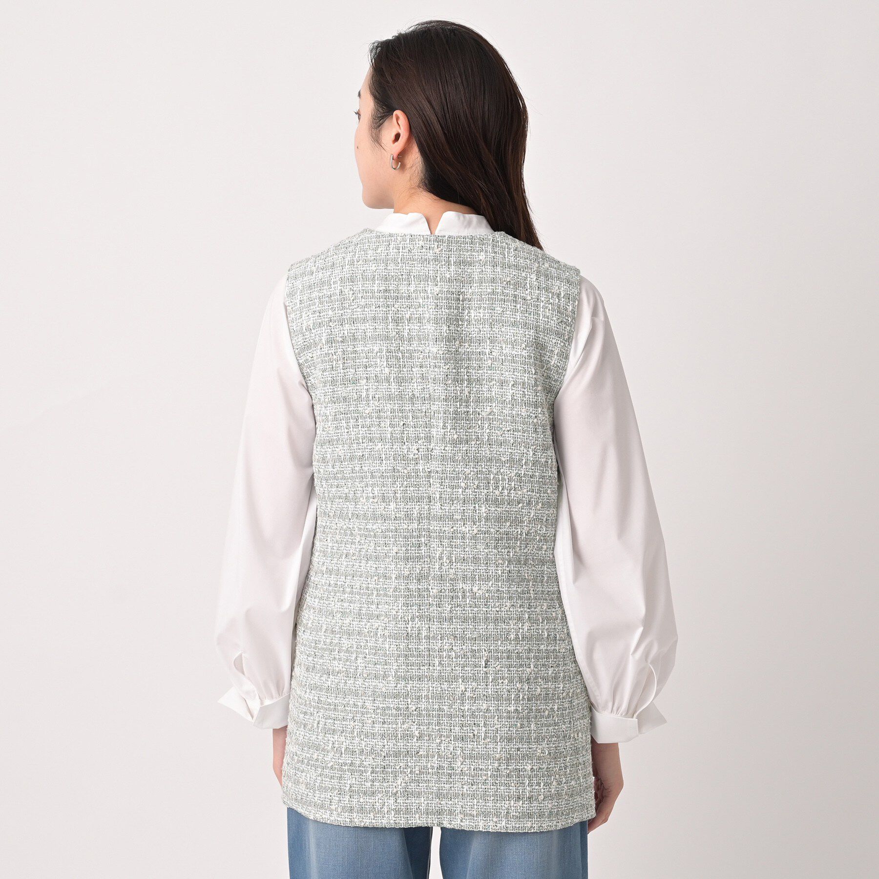 UNTITLED「ツイードカラーレスジレ」|ブルゾン・スタジャン|