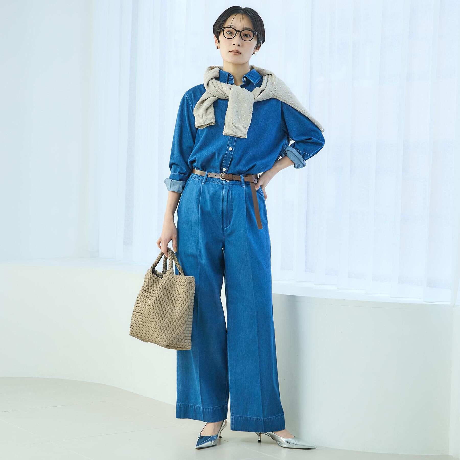 UNTITLED「ライトウェイトデニムパンツ」|デニム|