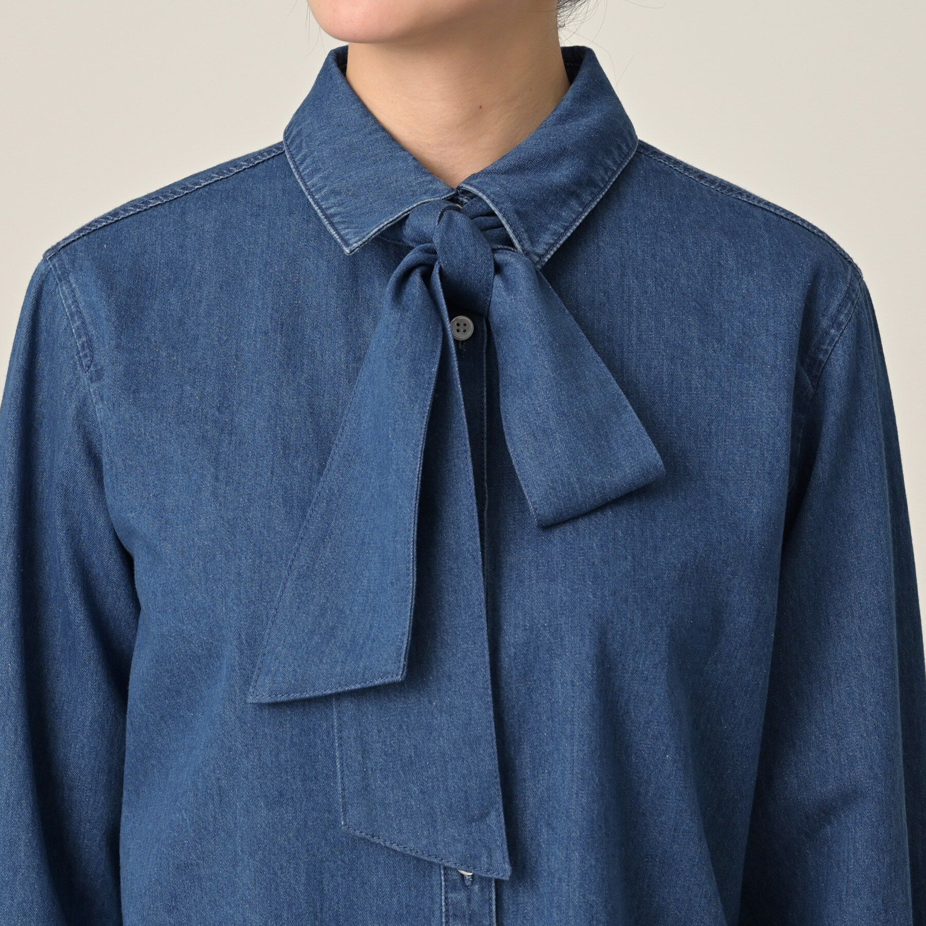 UNTITLED「ライトウェイトデニムブラウス」|シャツ・ブラウス|
