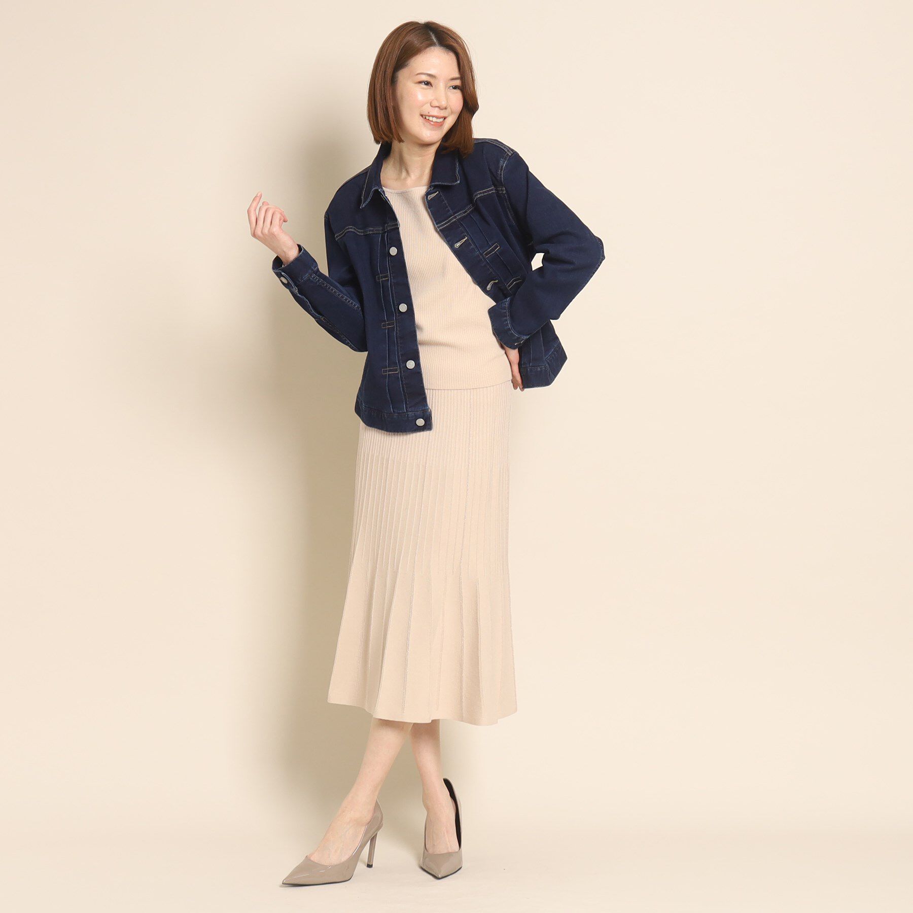 COUP DE CHANCE「【洗える】デニムジャケット」|デニムジャケット|