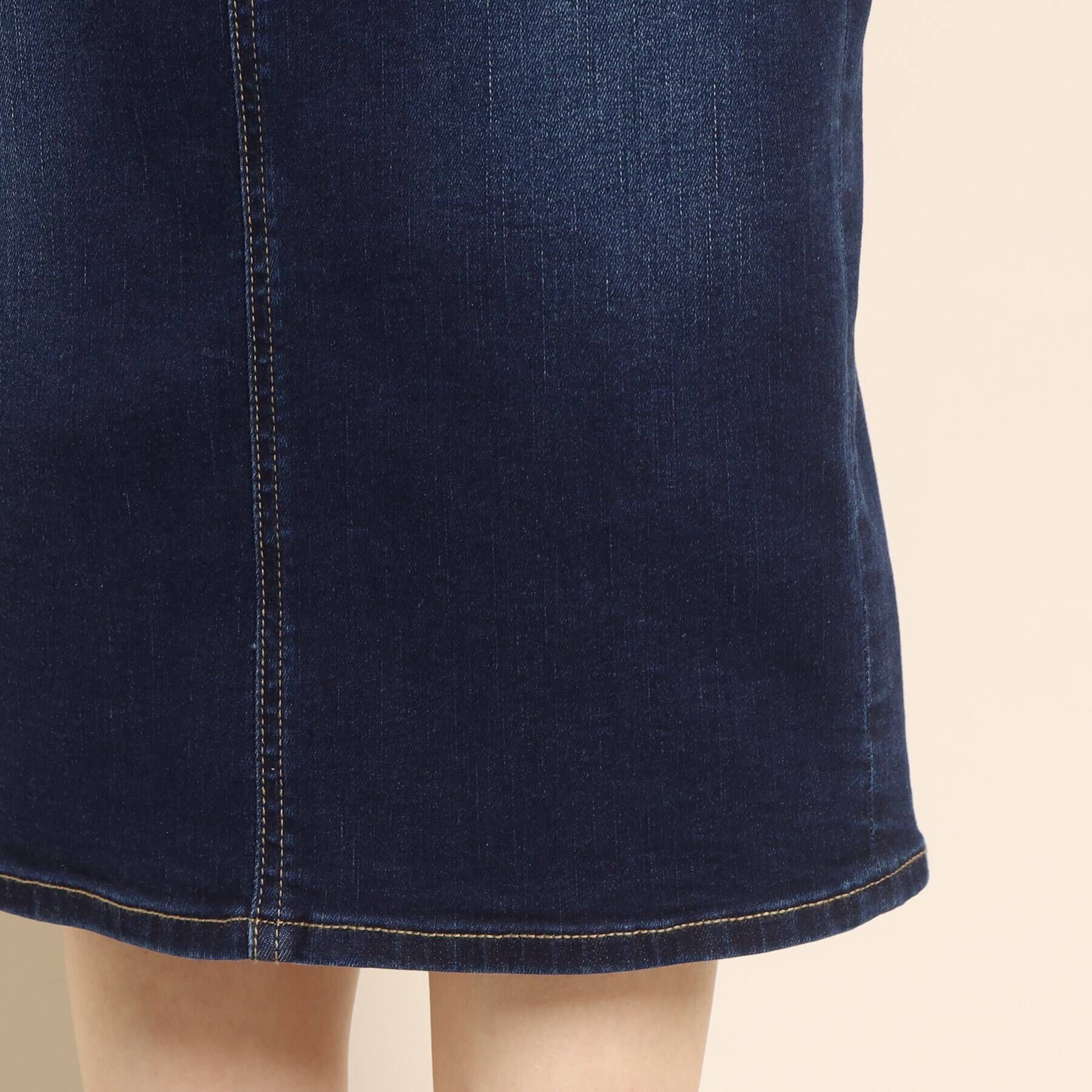 COUP DE CHANCE「【洗える】ハイウエストデニムタイトスカート」|スカート|