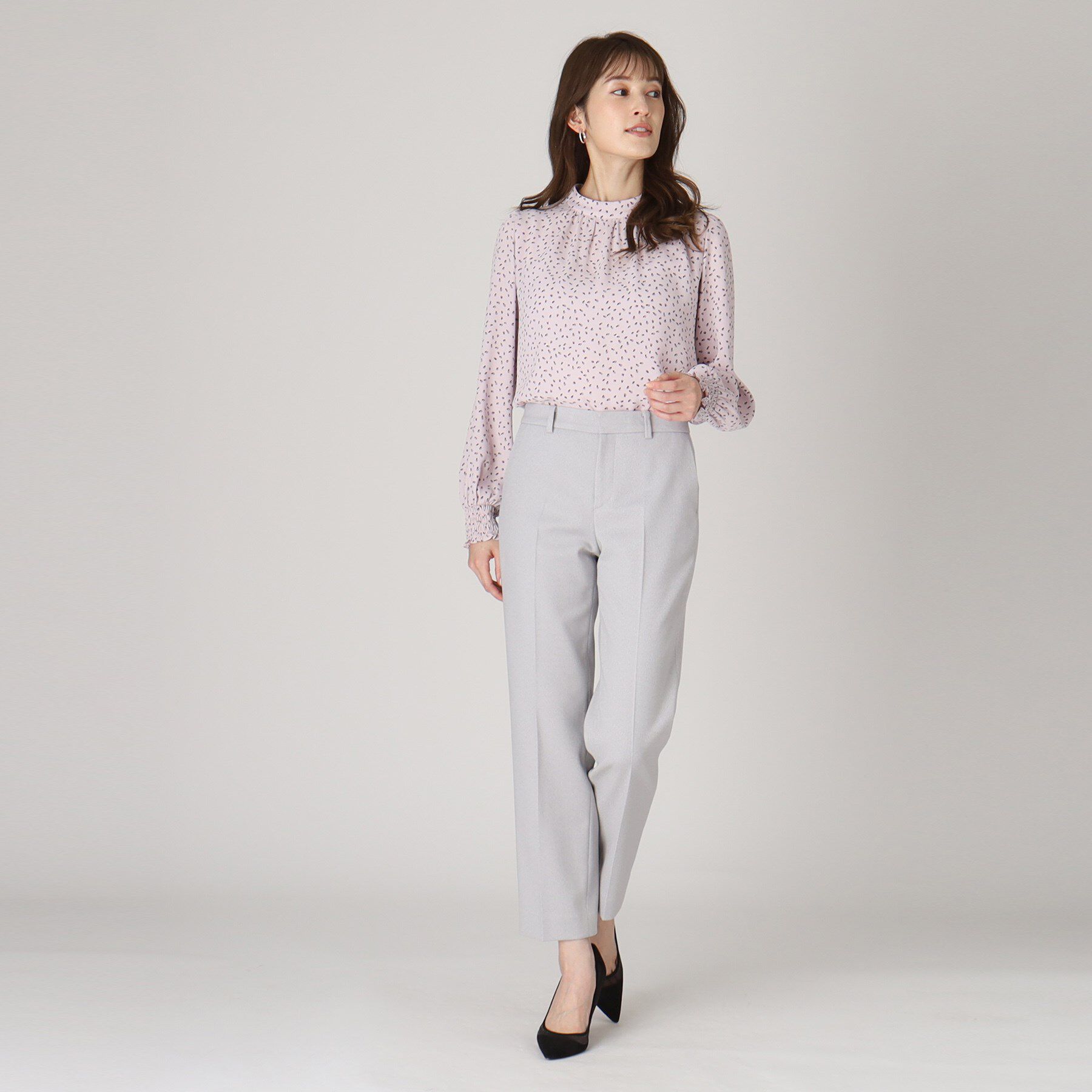 COUP DE CHANCE「【洗える／日本製】幾何柄ブラウス」|シャツ・ブラウス|