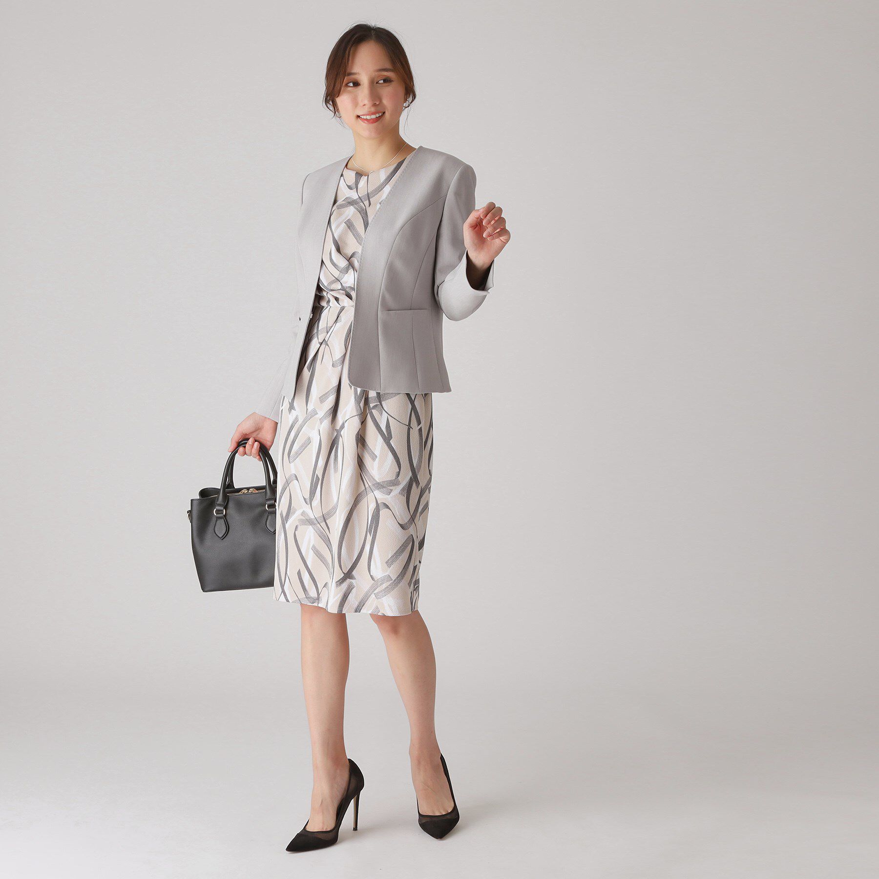 COUP DE CHANCE「【洗える／日本製】カラーレスジャケット」|ノーカラージャケット|