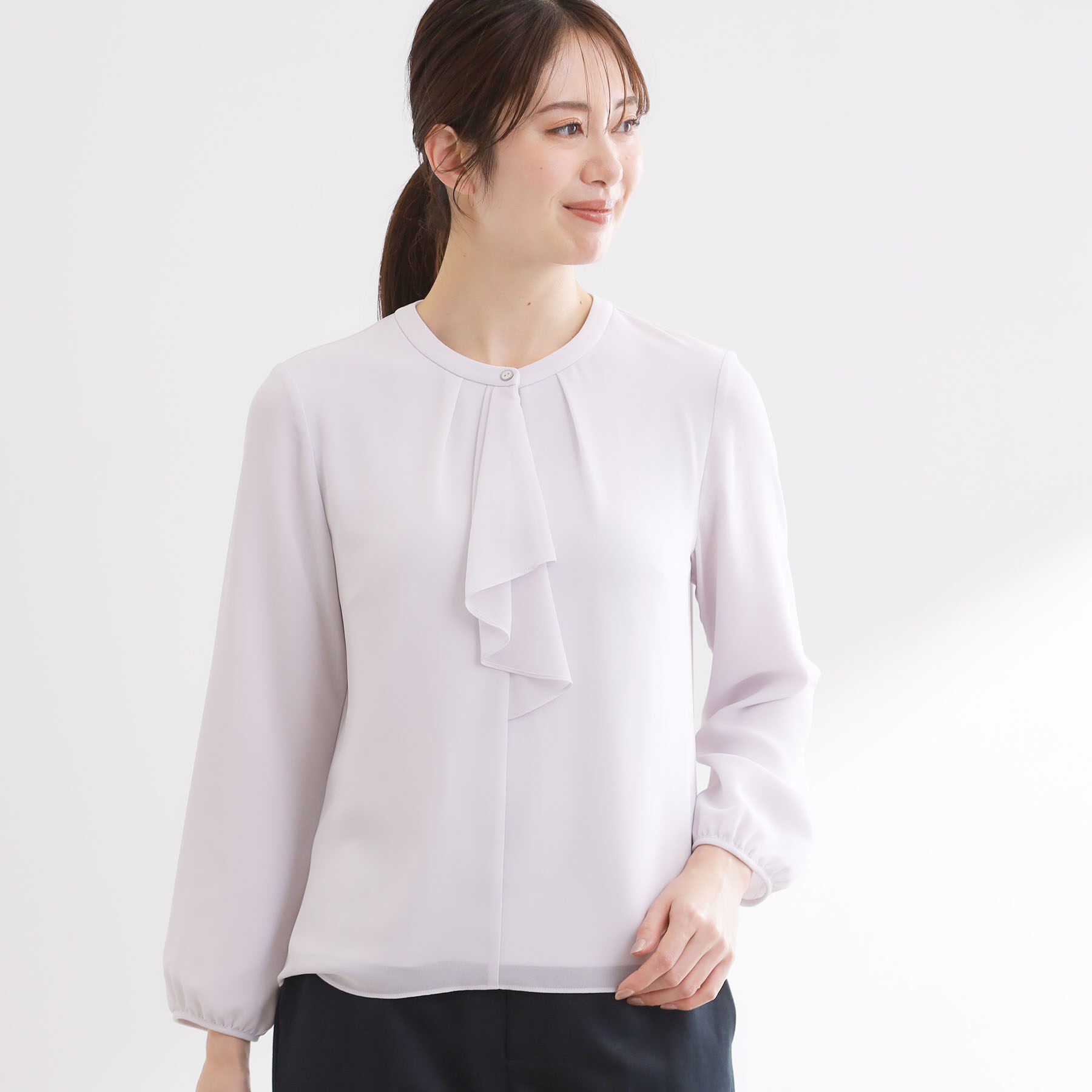 Reflect「フロントフリルシフォンブラウス」|シャツ・ブラウス|