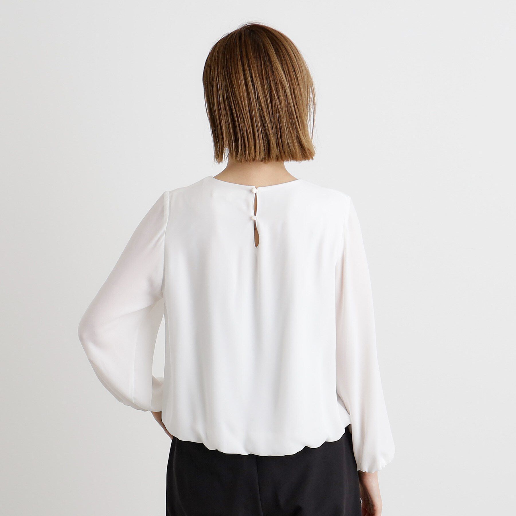grove「シフォンジョーゼットタックブラウス」|シャツ・ブラウス|