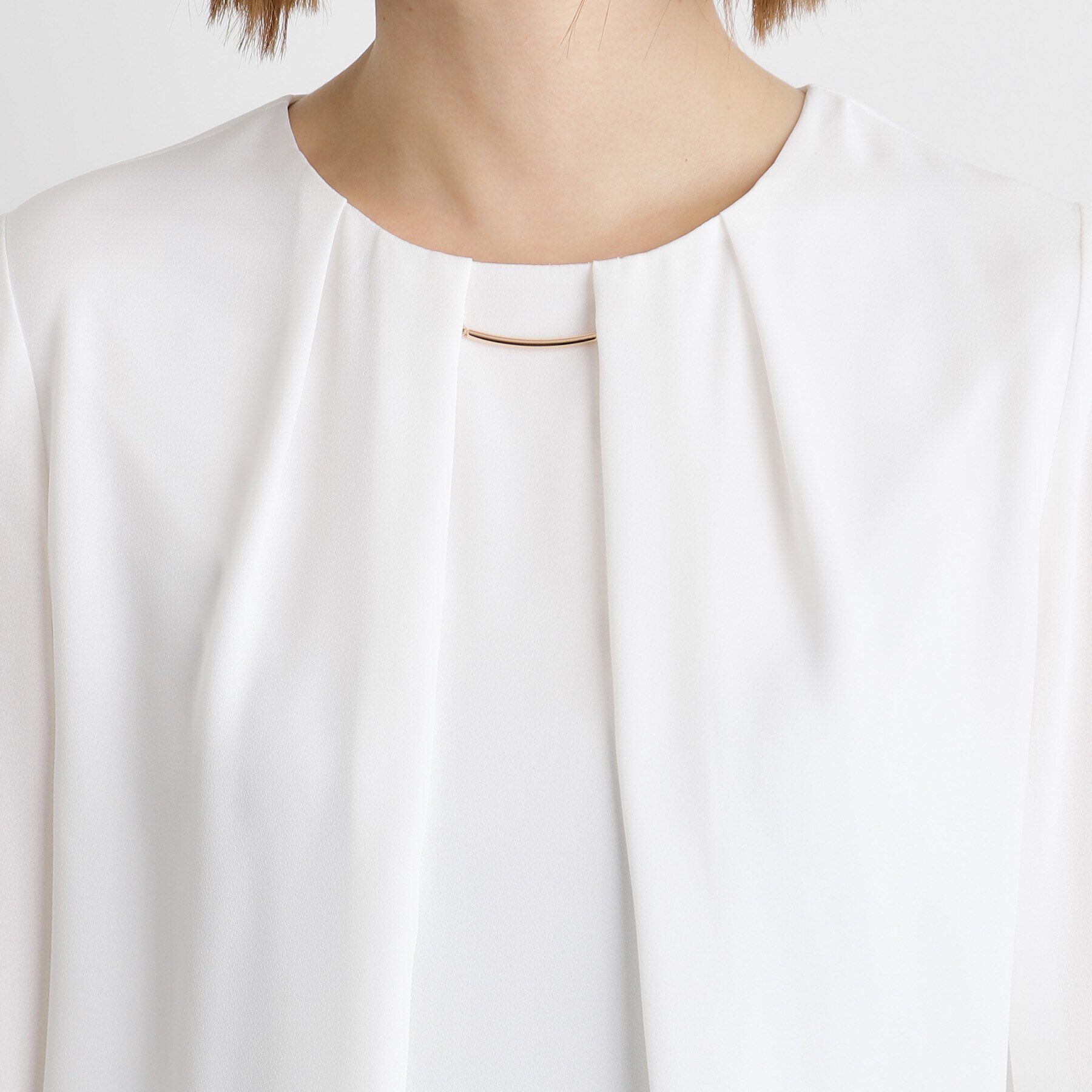 grove「シフォンジョーゼットタックブラウス」|シャツ・ブラウス|