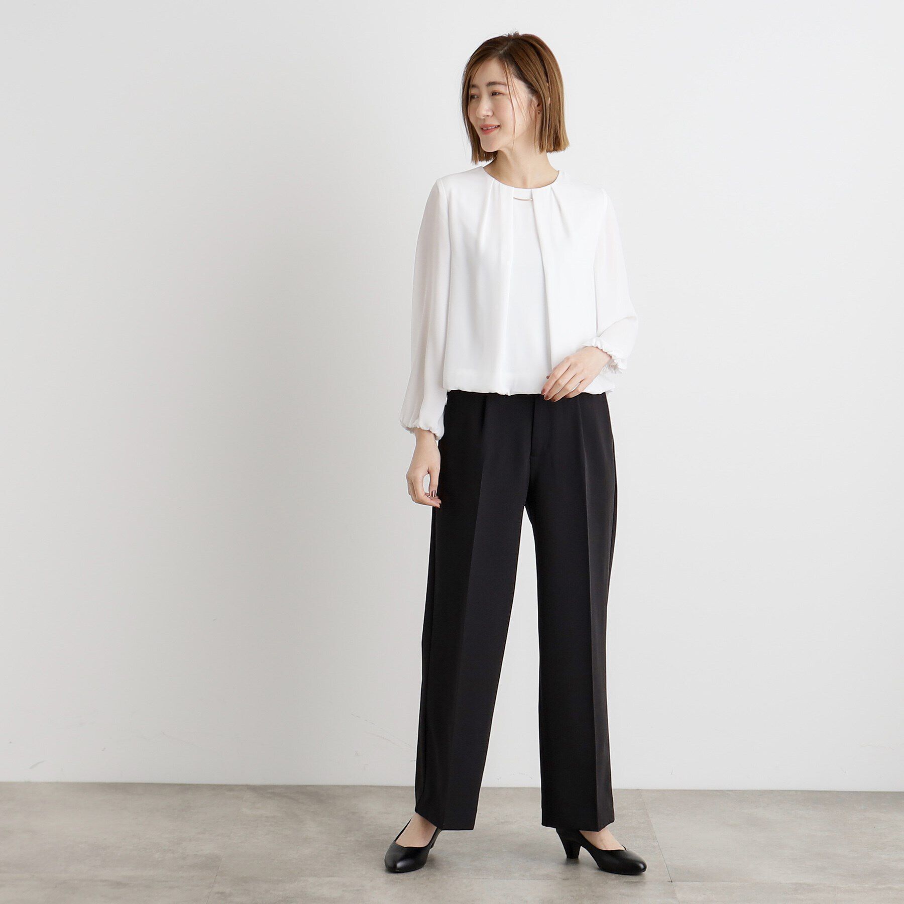 grove「シフォンジョーゼットタックブラウス」|シャツ・ブラウス|