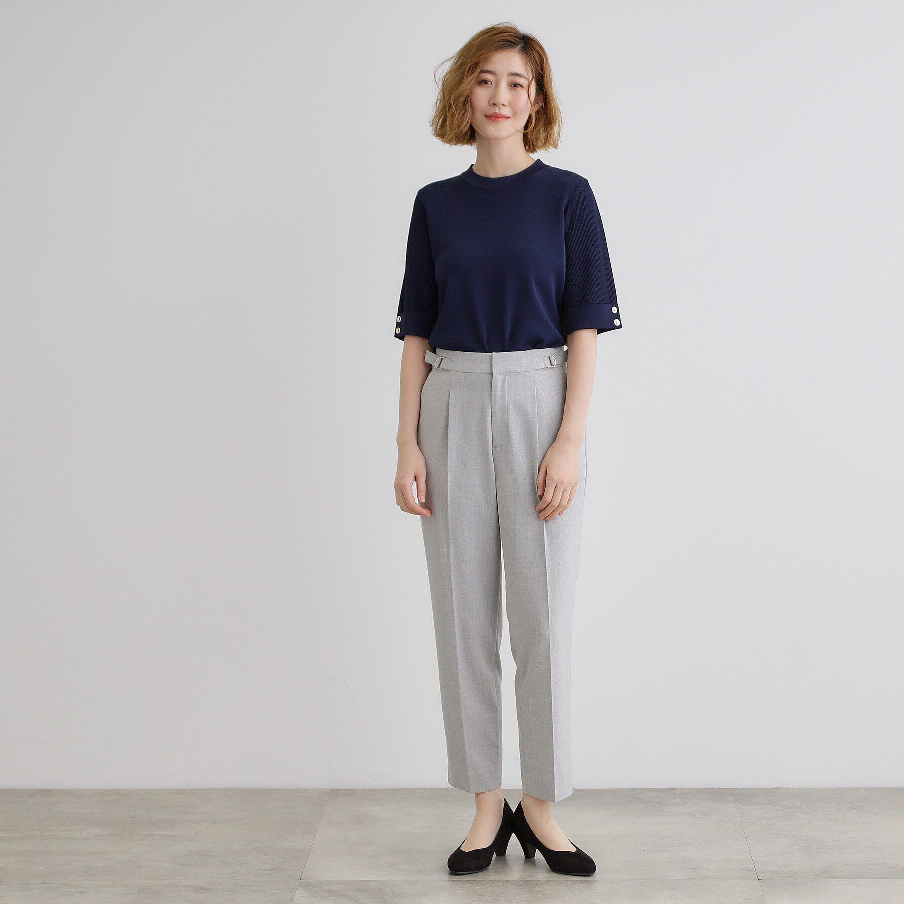 grove「【ひんやり多機能】やわらかドライタッチワイドスリーブプルオーバー」|ニット・セーター|