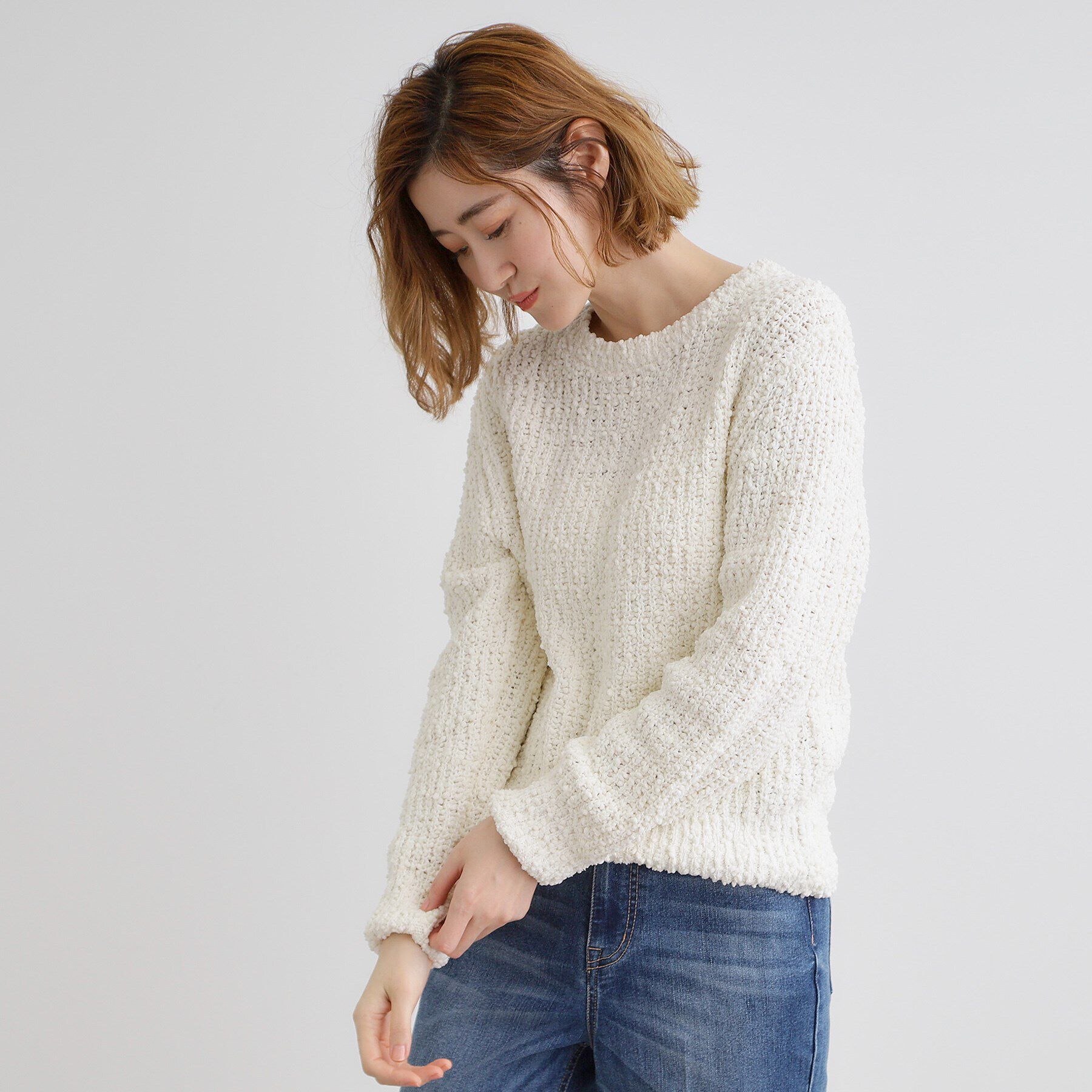 grove「ポンポンニットプルオーバー」|ニット・セーター|