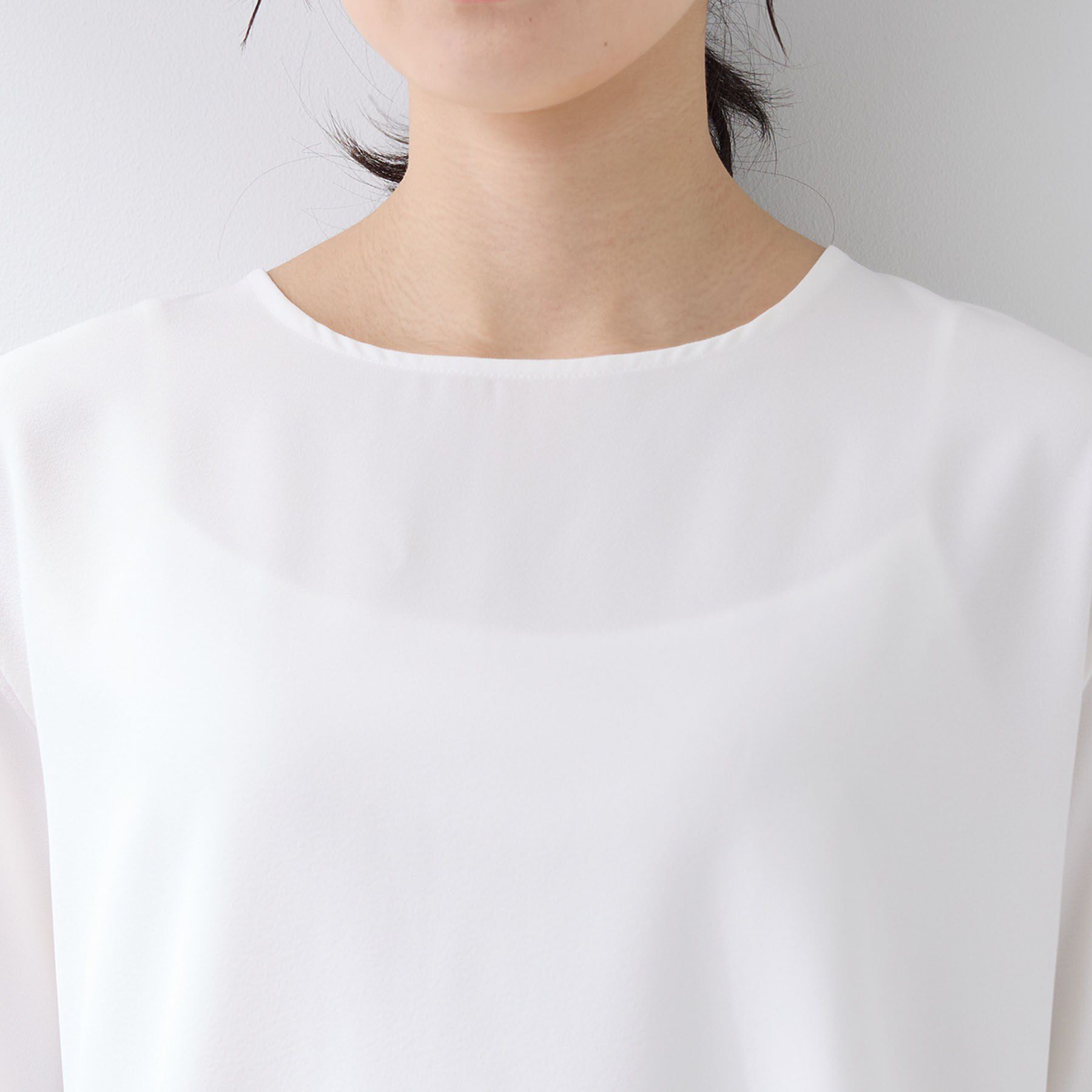 INDIVI「【SETUP可能】エアリーバックシャンブラウス」|Tシャツ・カットソー|