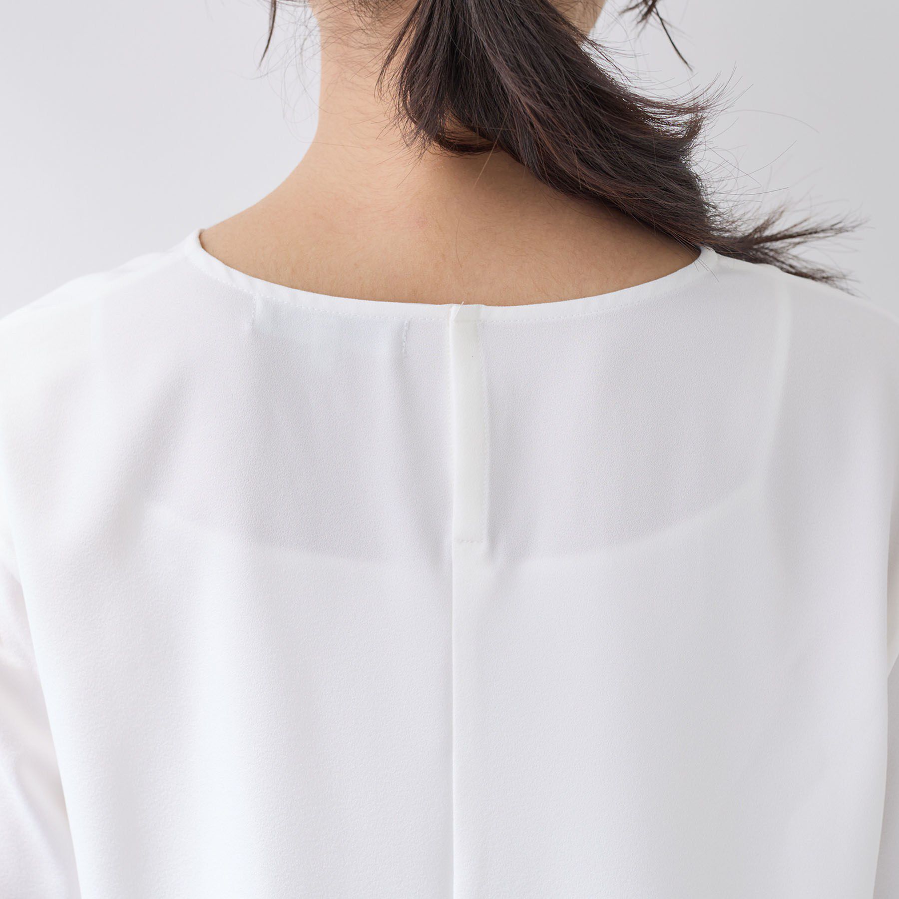 INDIVI「【SETUP可能】エアリーバックシャンブラウス」|Tシャツ・カットソー|