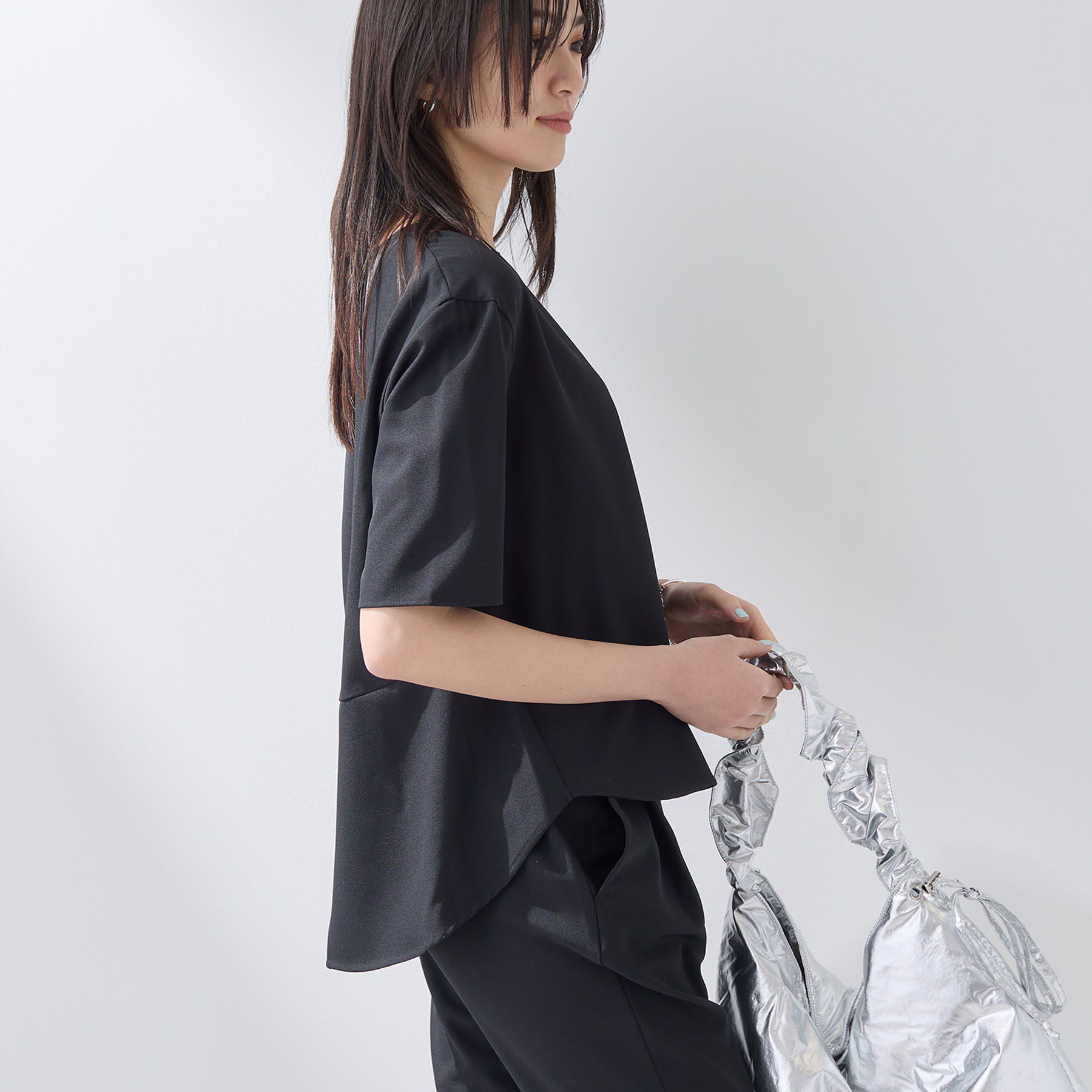 INDIVI「【SETUP可能】エアリーバックシャンブラウス」|Tシャツ・カットソー|