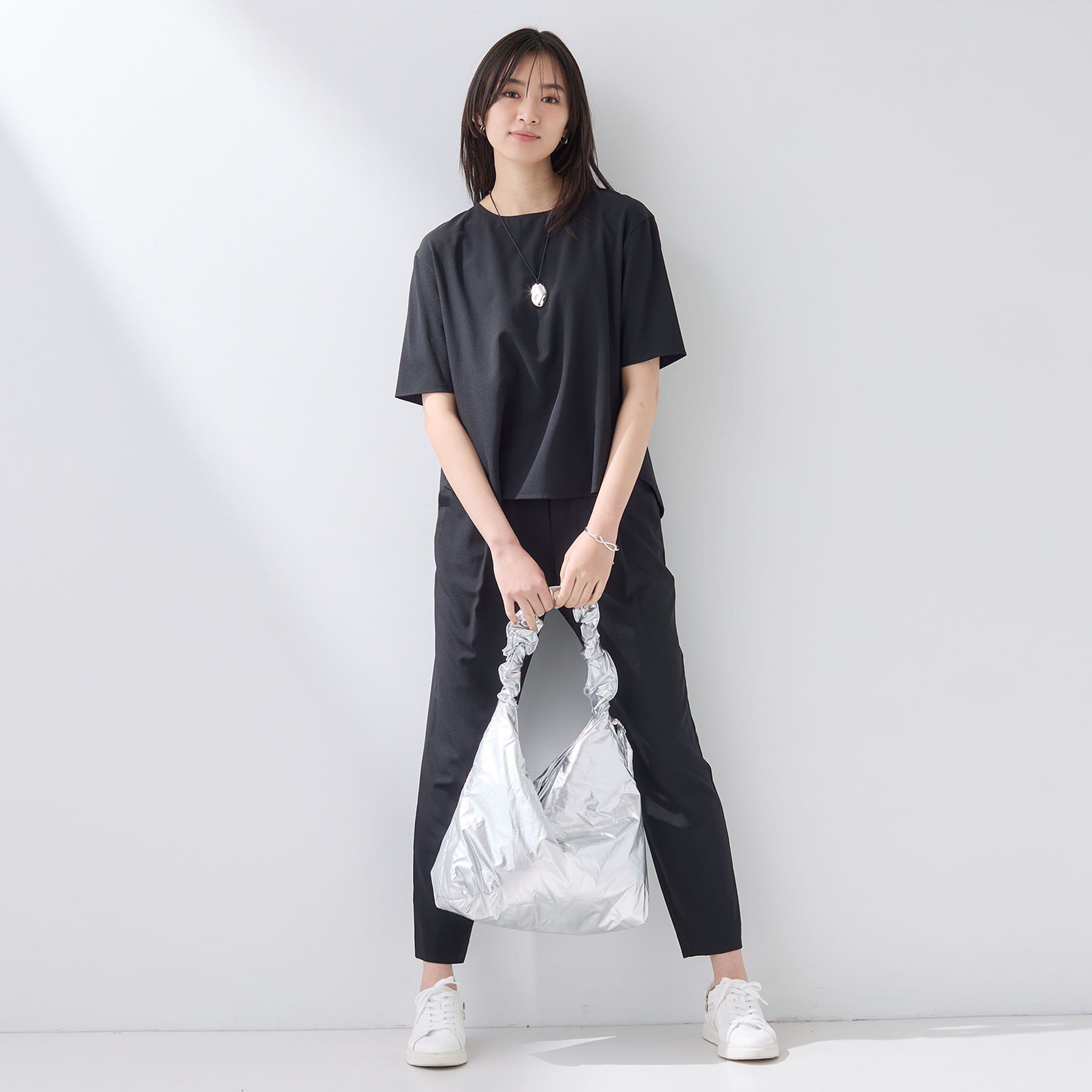 INDIVI「【SETUP可能】エアリーバックシャンブラウス」|Tシャツ・カットソー|