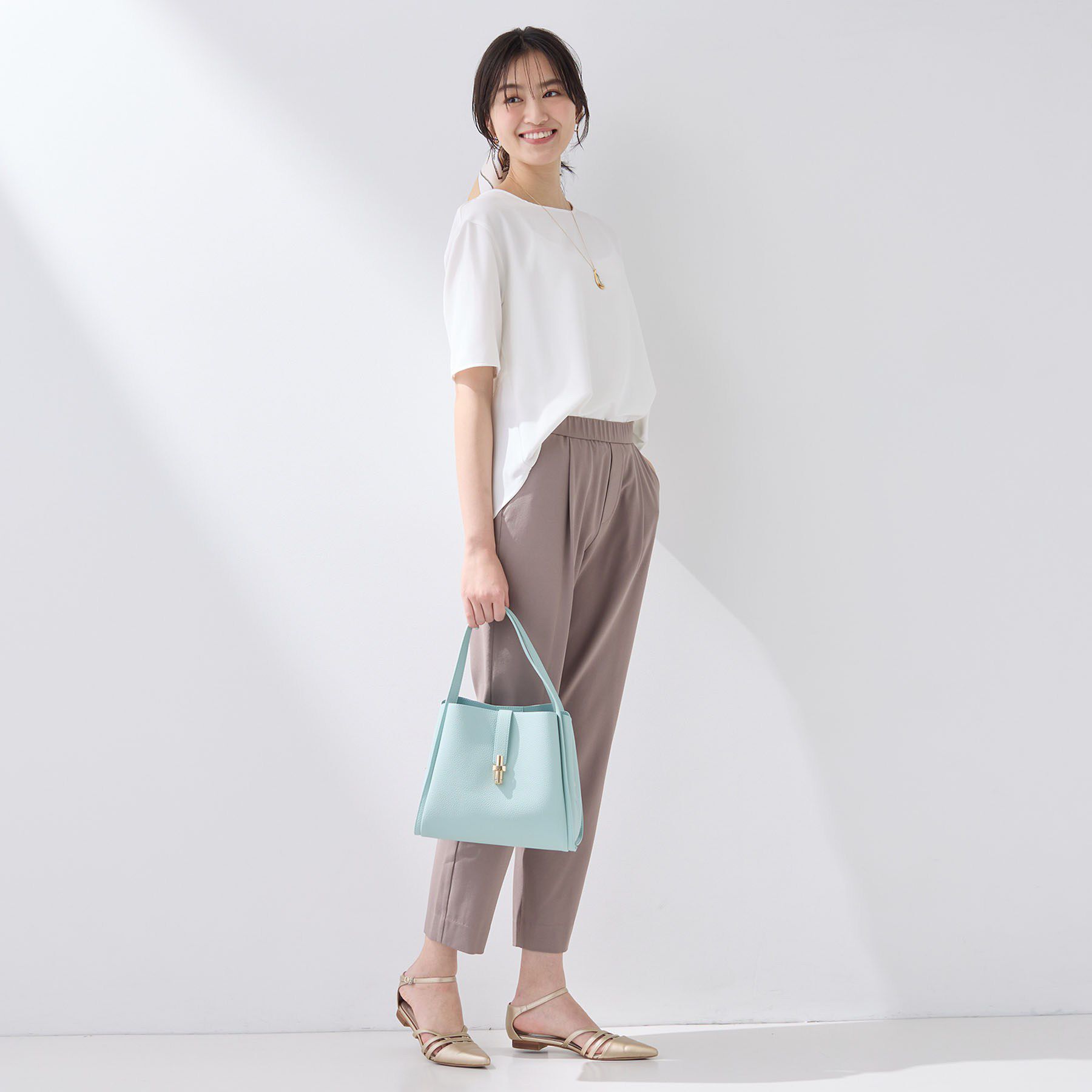 INDIVI「【SETUP可能】エアリーバックシャンブラウス」|Tシャツ・カットソー|