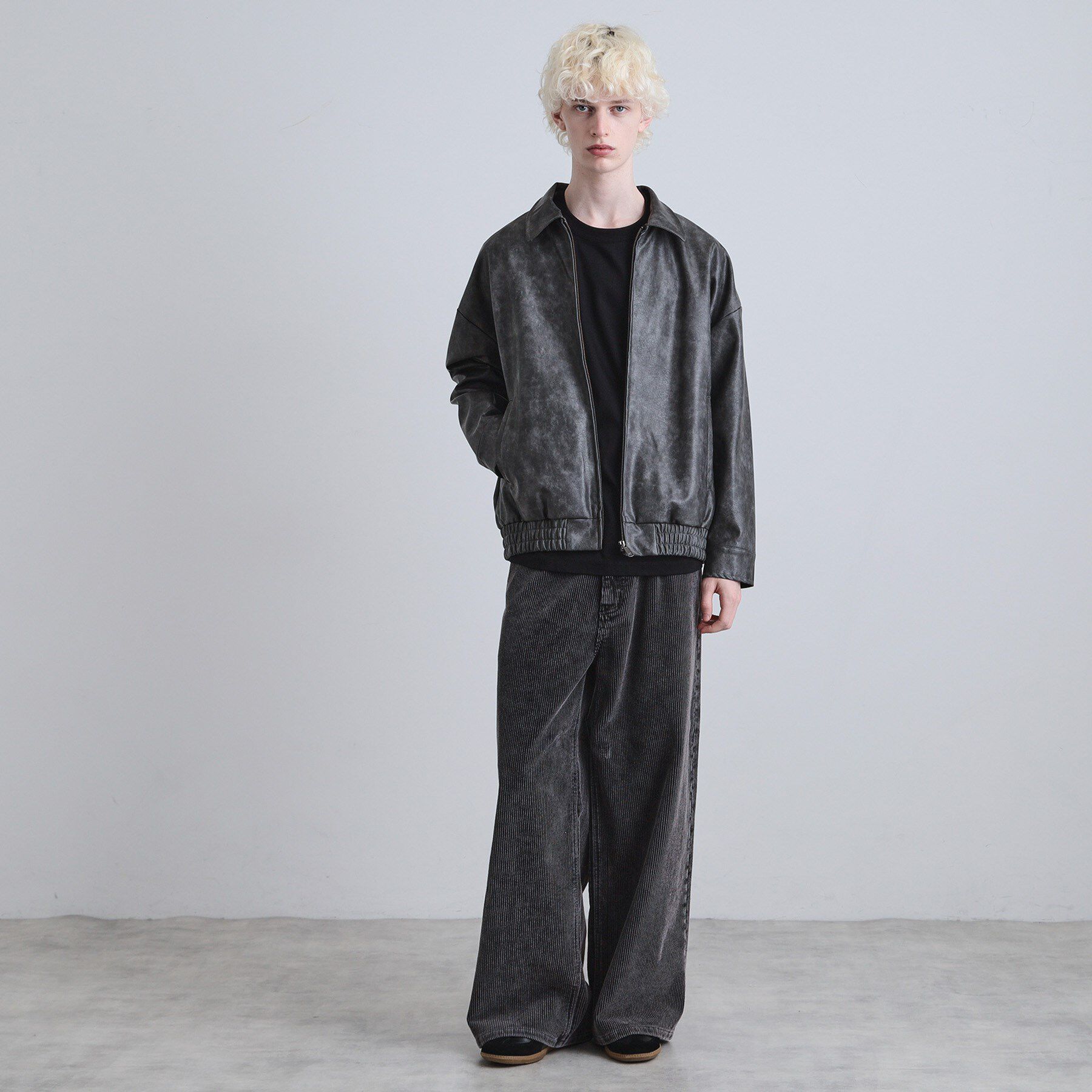 tk.TAKEO KIKUCHI「ヴィンテージライクドロップショルダージップブルゾン」|ブルゾン・スタジャン|