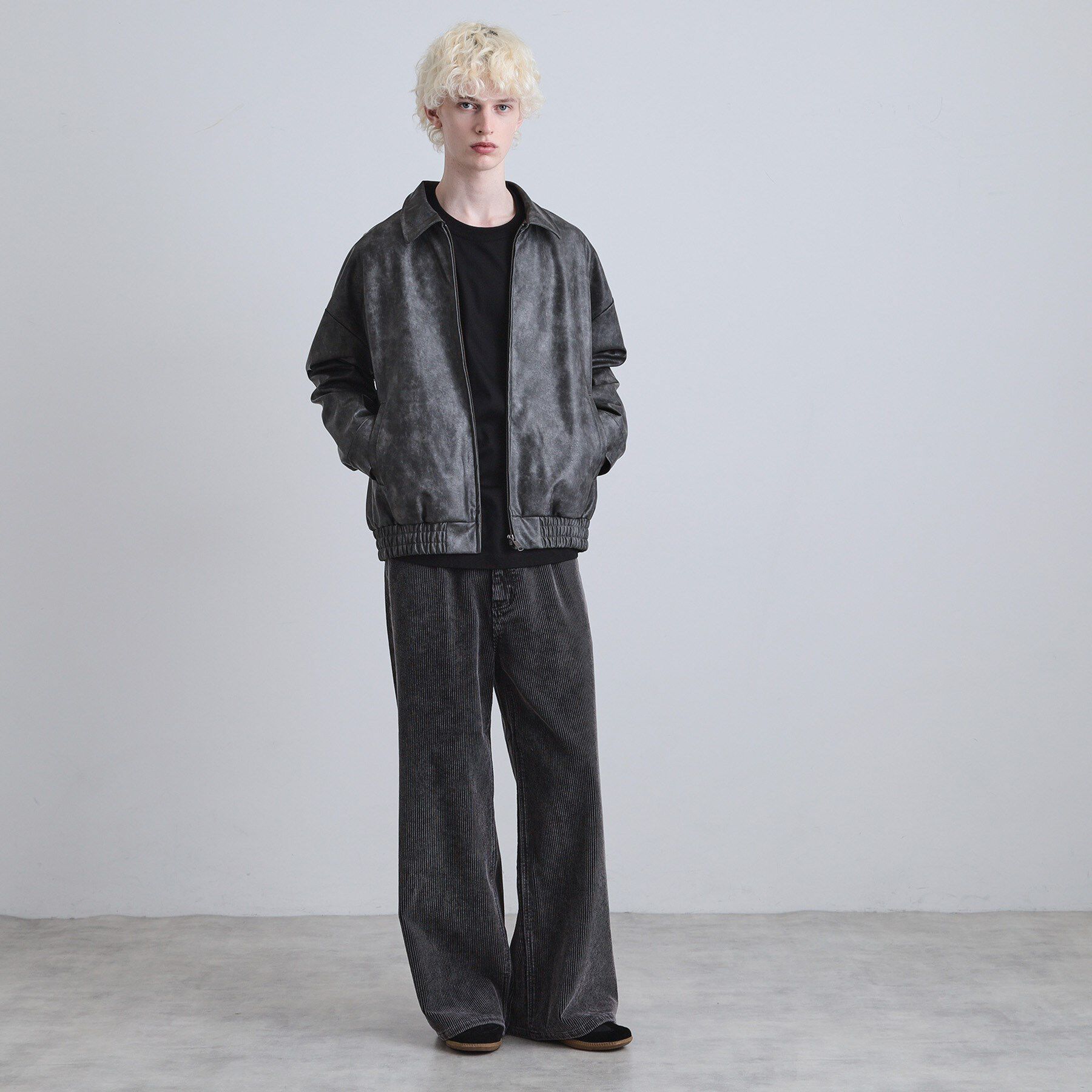 tk.TAKEO KIKUCHI「ヴィンテージライクドロップショルダージップブルゾン」|ブルゾン・スタジャン|