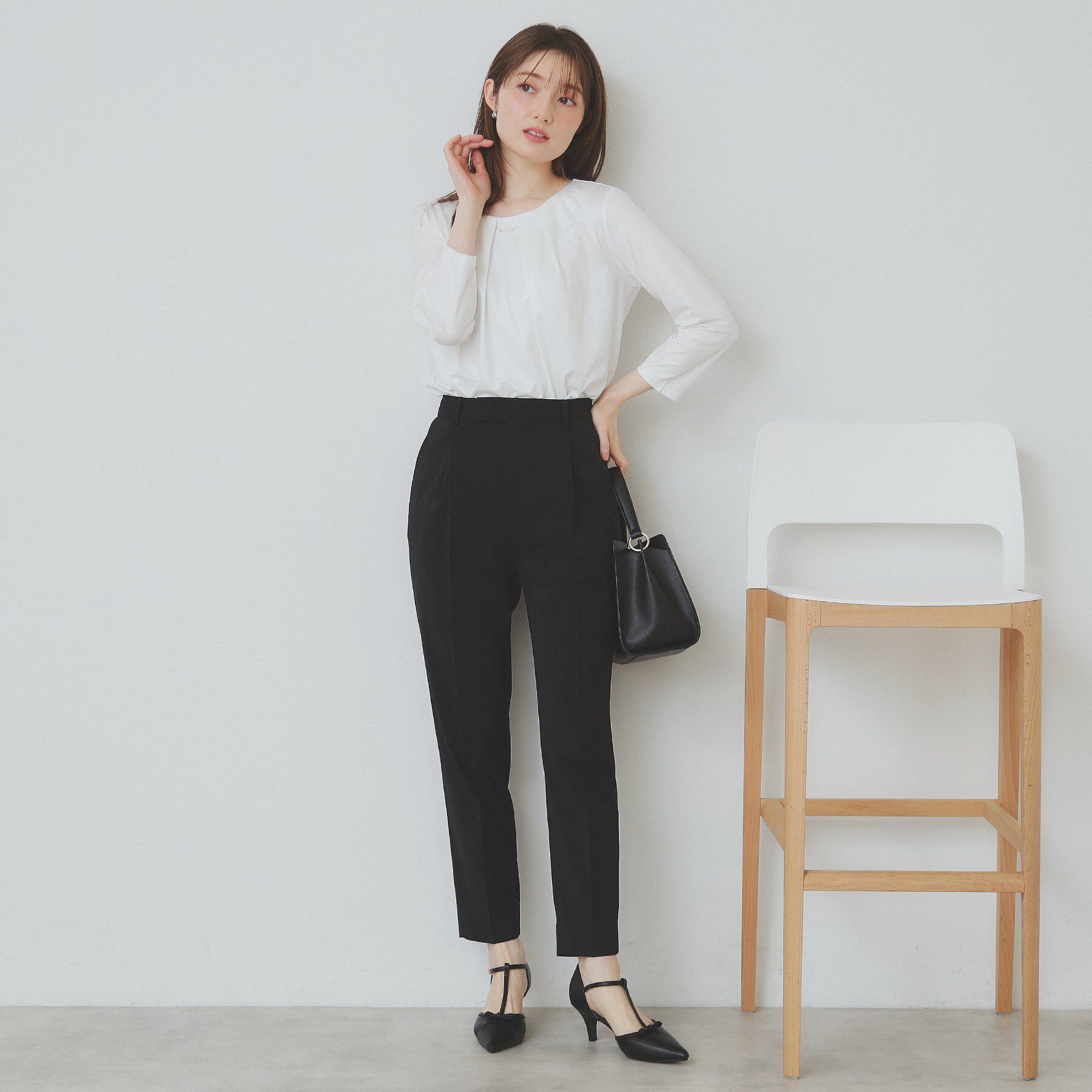 index「ストレッチテーパードパンツ/セットアップ対応【洗濯機洗い可/抗ピル/接触冷感】」|その他|