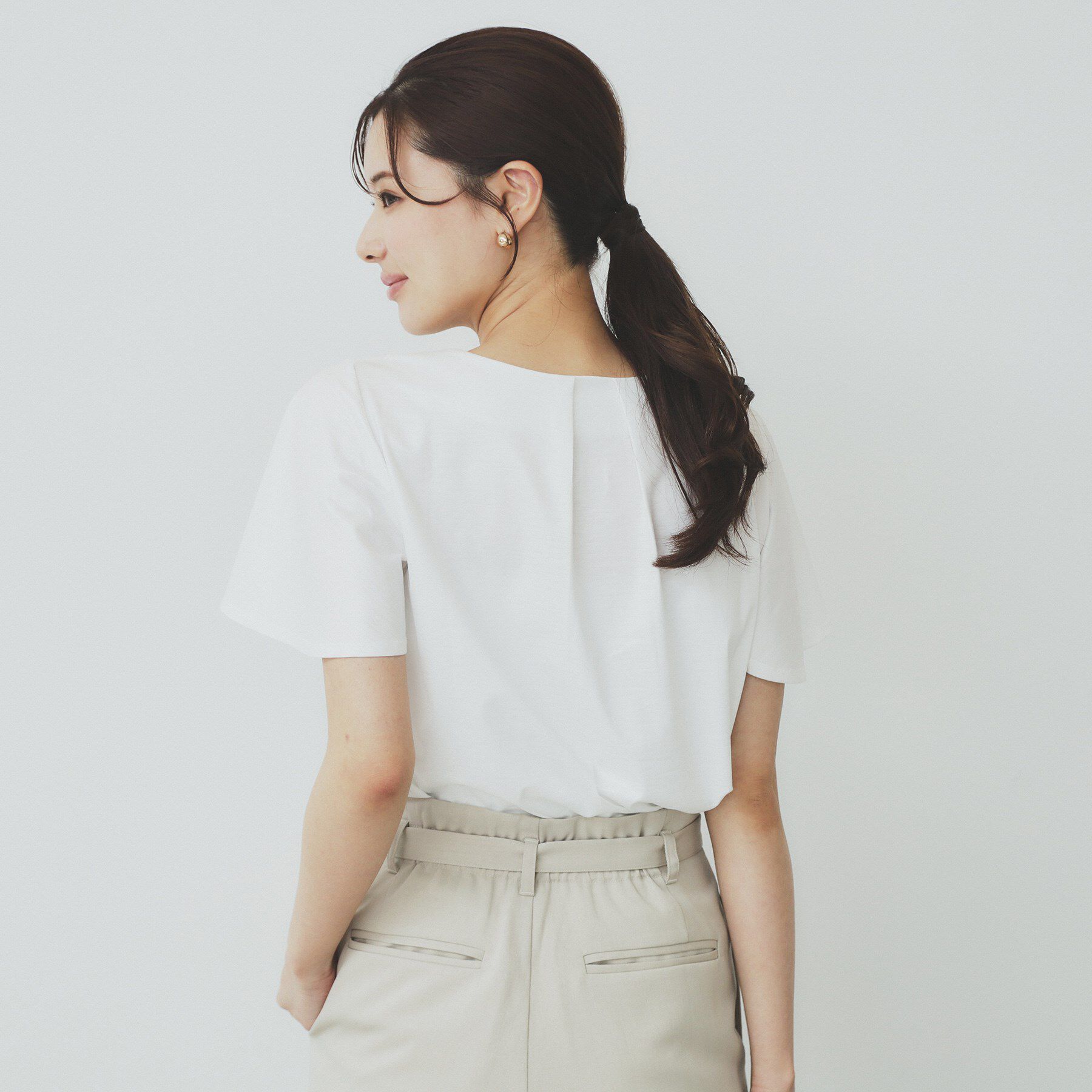 index「ビジュースリットフリルスリーブトップス【洗濯機洗い可】」|Tシャツ・カットソー|