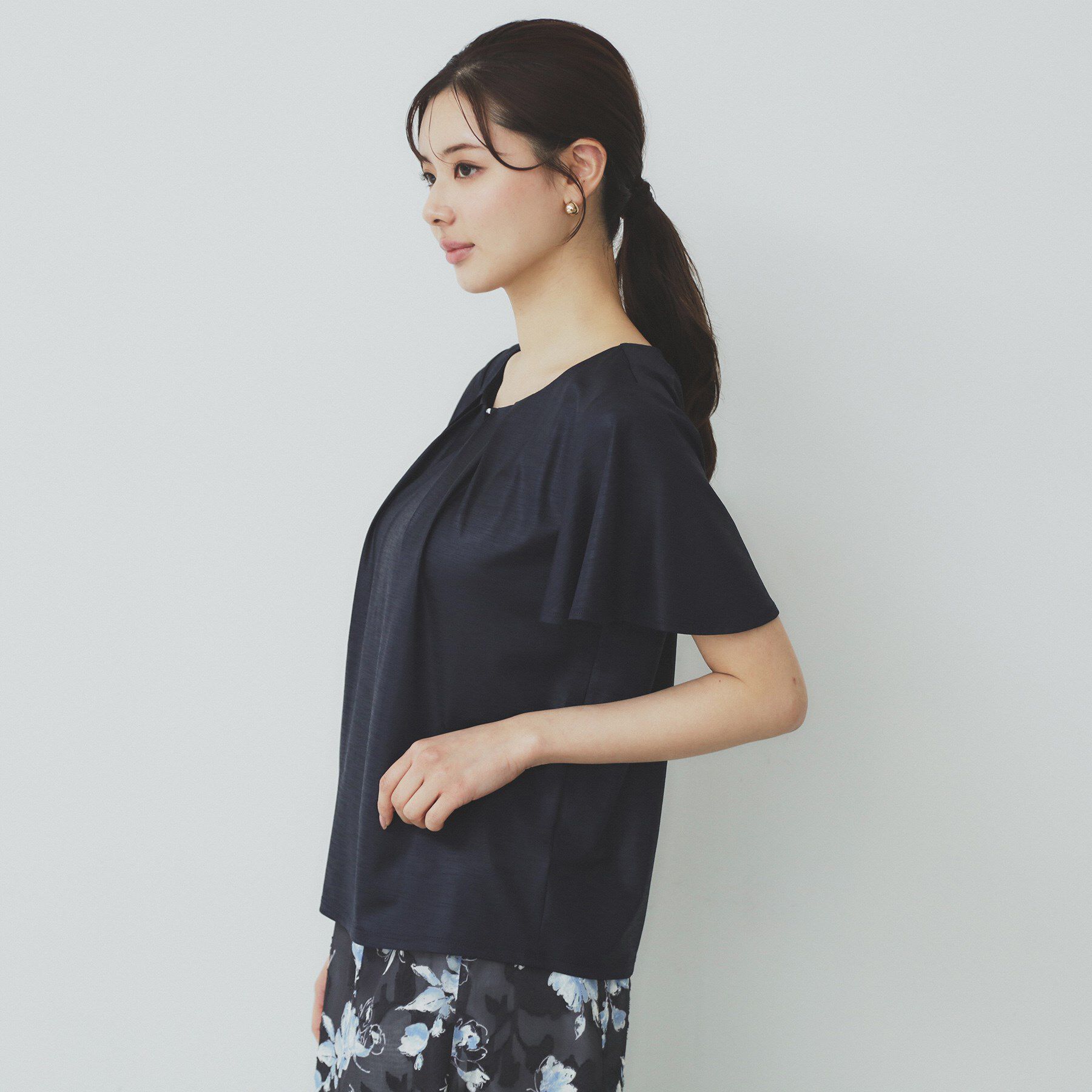 index「ビジュースリットフリルスリーブトップス【洗濯機洗い可】」|Tシャツ・カットソー|