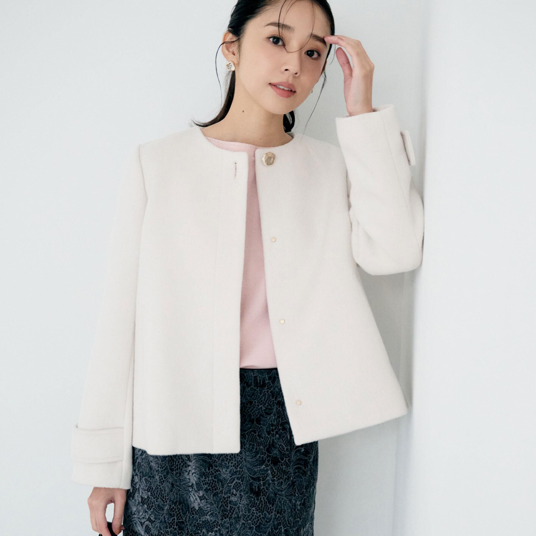 index「ノーカラーショートコート」|ノーカラーコート|