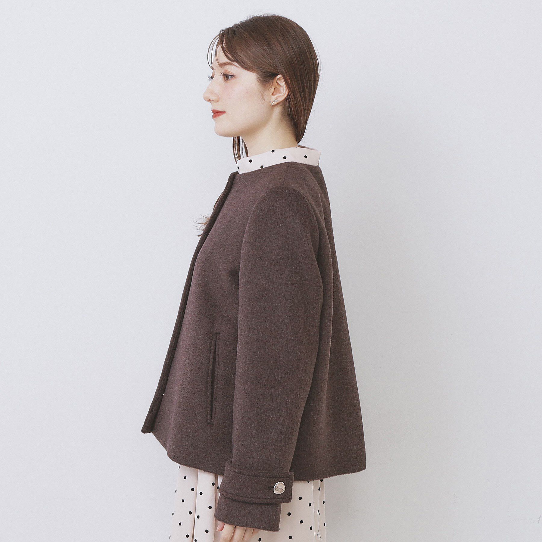 index「ノーカラーショートコート」|ノーカラーコート|
