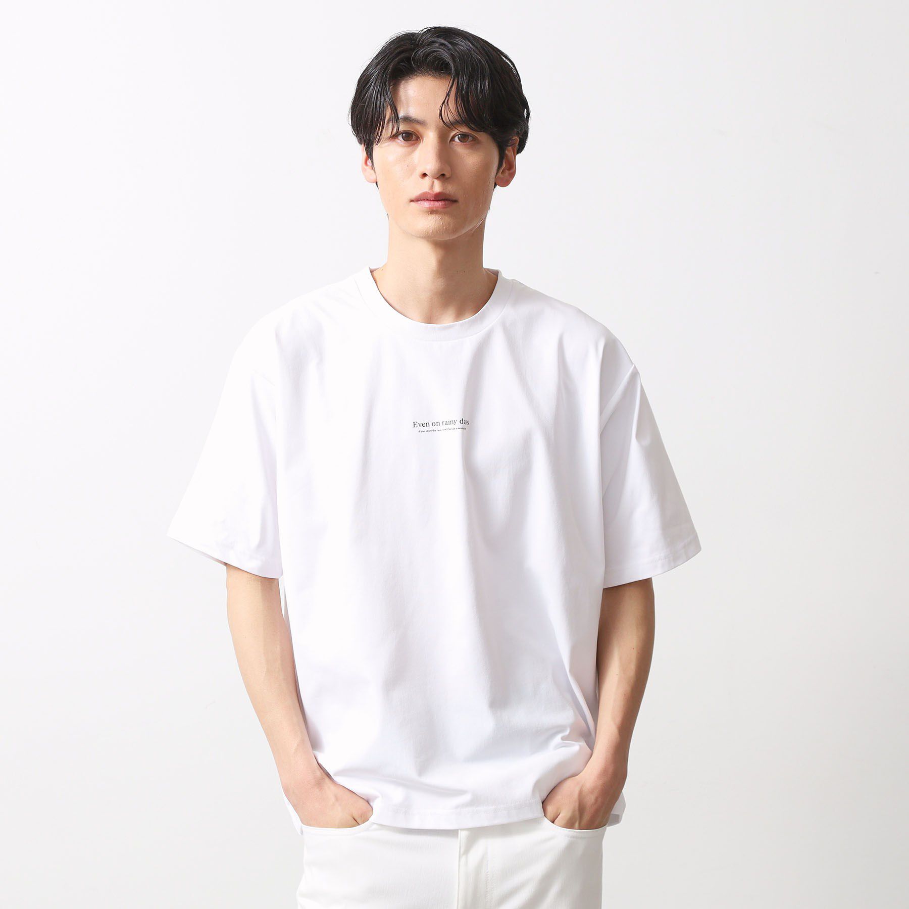 THE SHOP TK「梨地アンサンブルカーディガン　五分袖カーディガン＋半袖Tシャツセット/マシンウォッシャブル」|カーディガン|