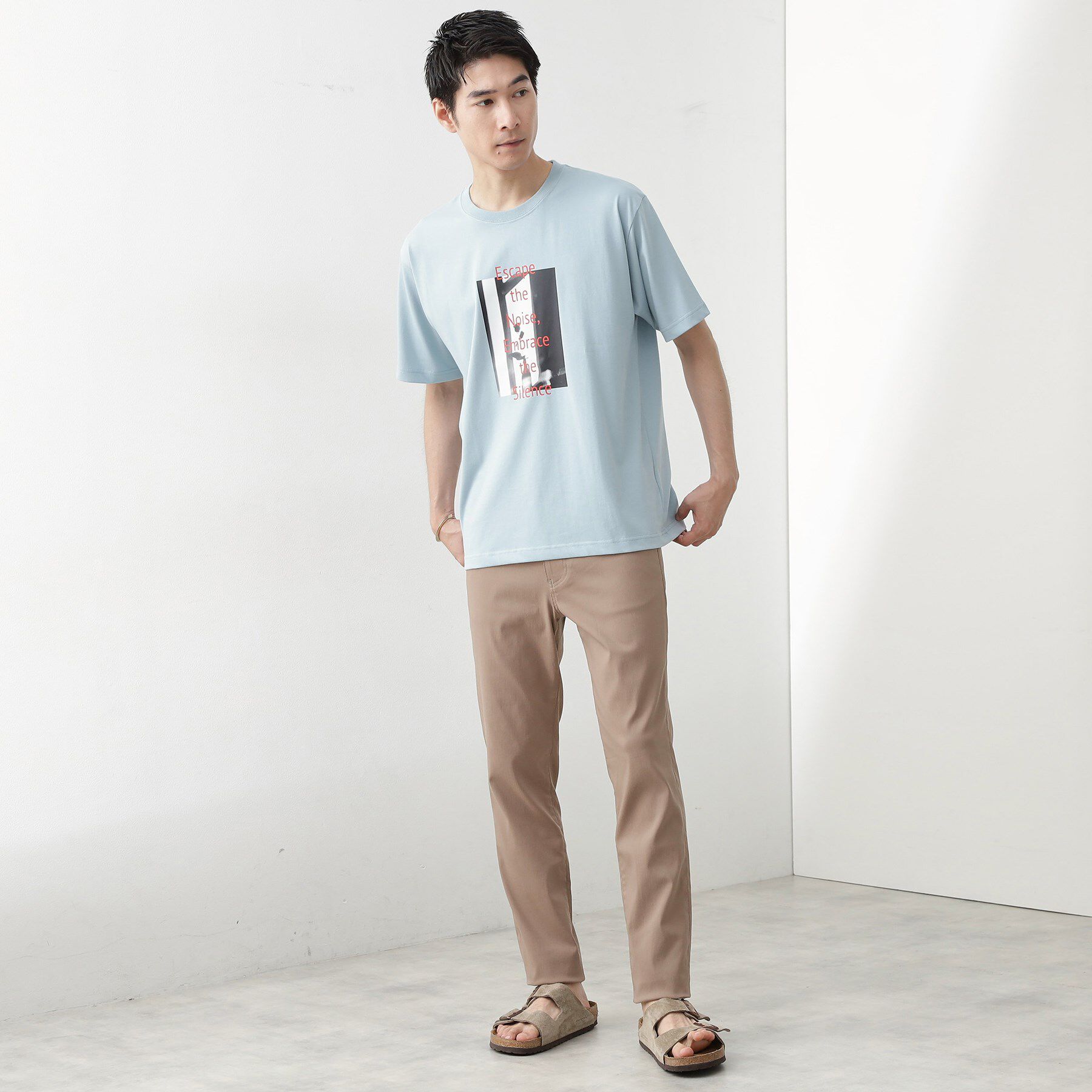 THE SHOP TK「リサイクルアート半袖Tシャツ【接触冷感/洗濯機OK】」|Tシャツ・カットソー|