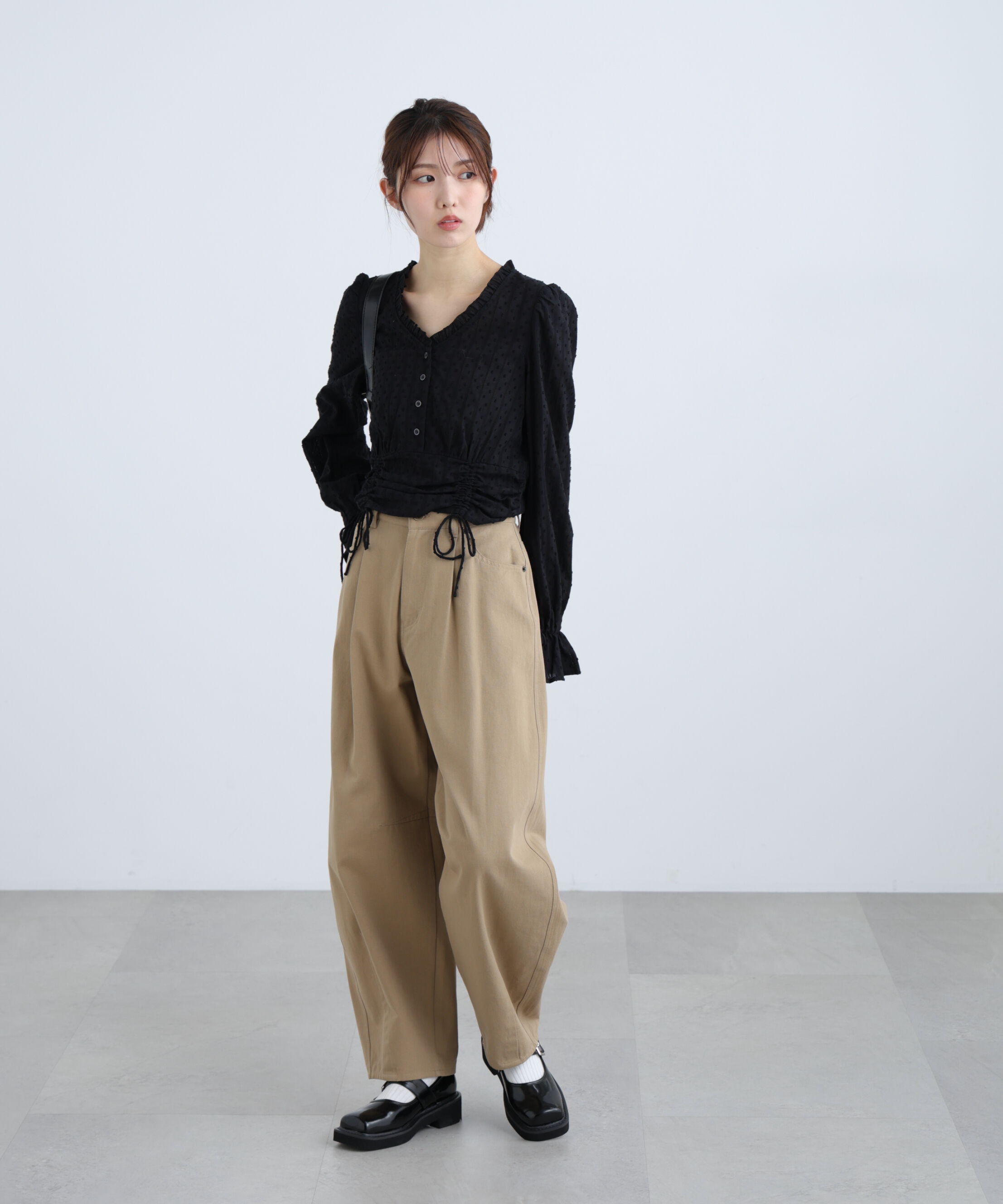  「ドビーストライプブラウス」|シャツ・ブラウス|