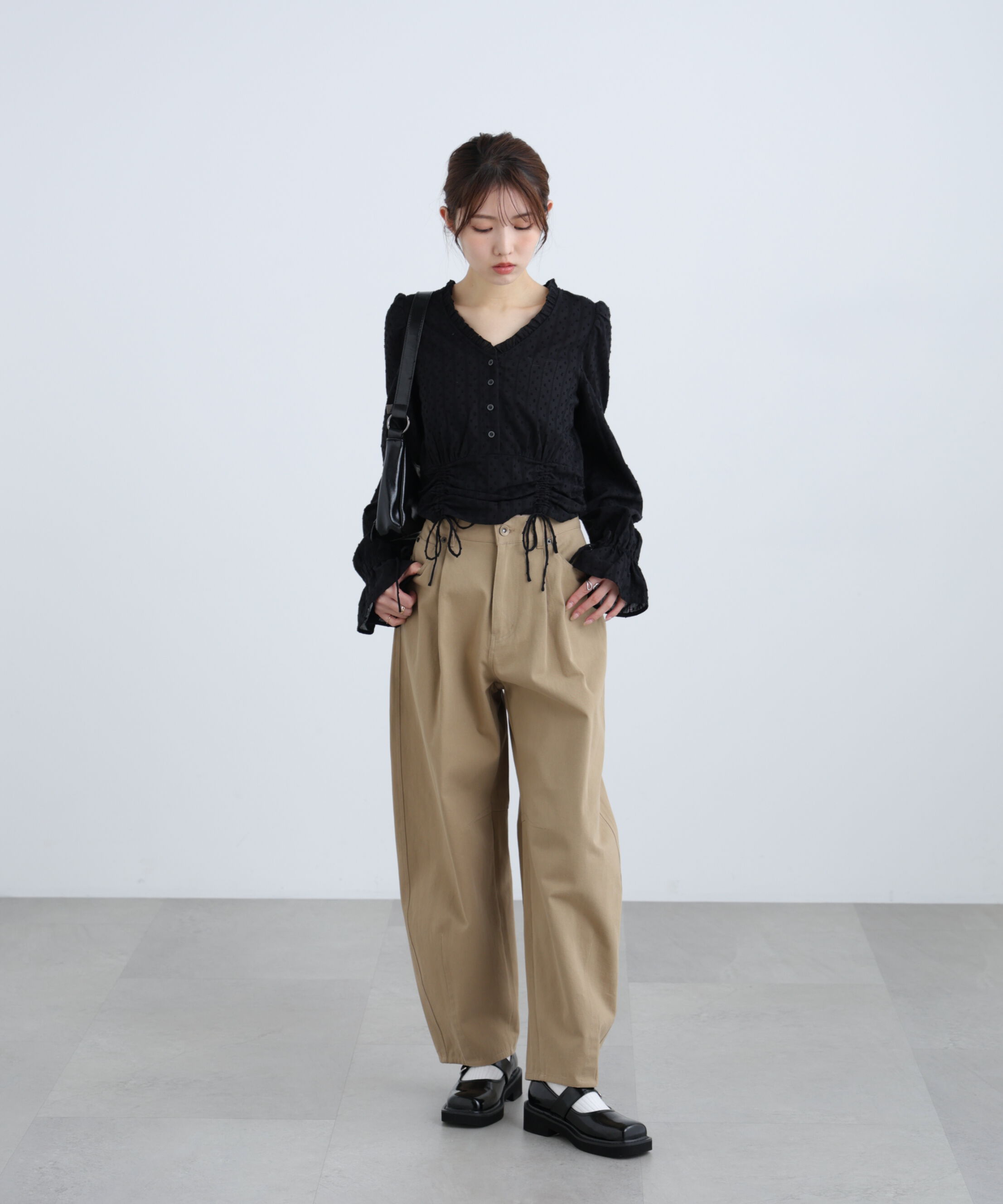  「ドビーストライプブラウス」|シャツ・ブラウス|