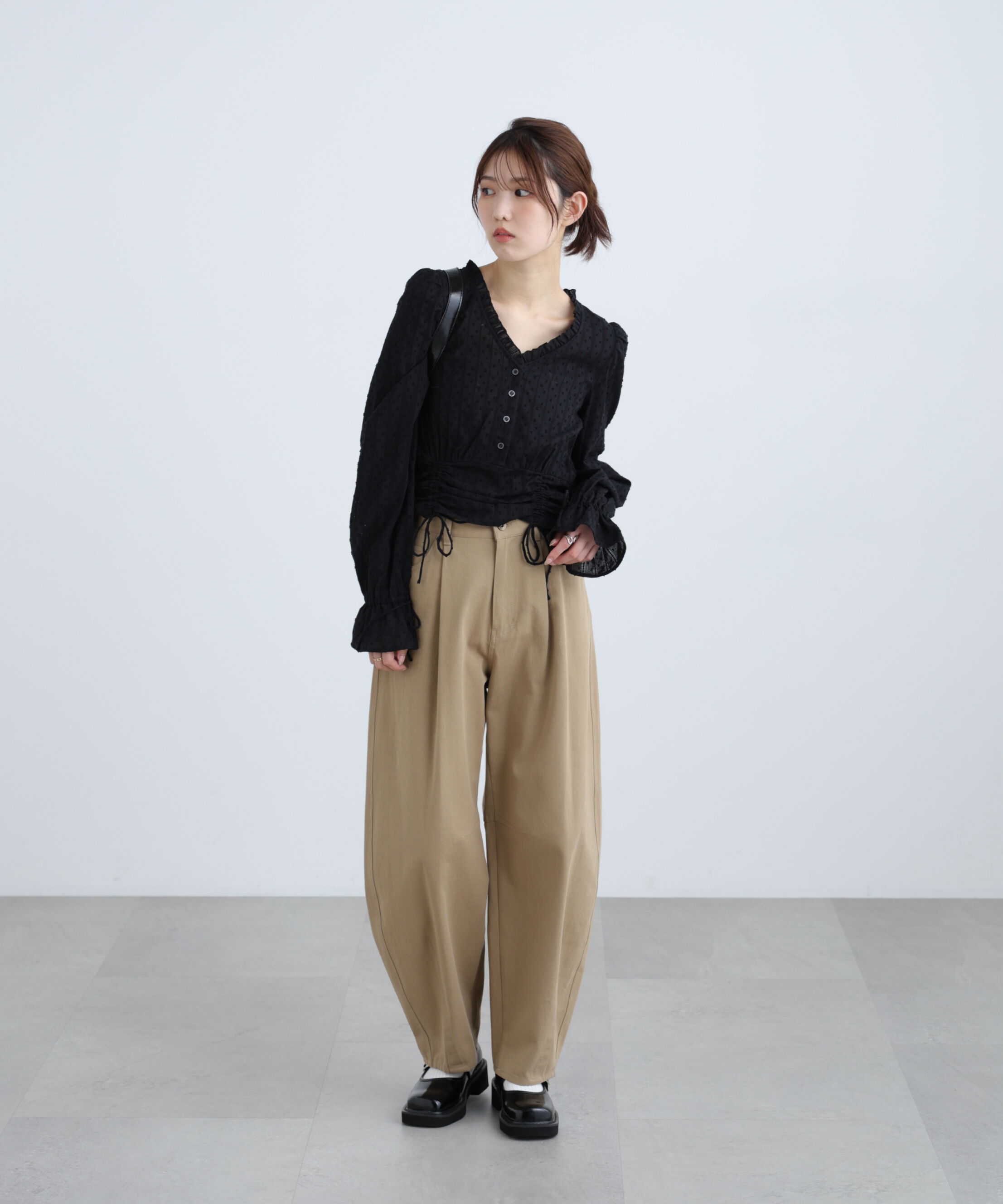  「ドビーストライプブラウス」|シャツ・ブラウス|