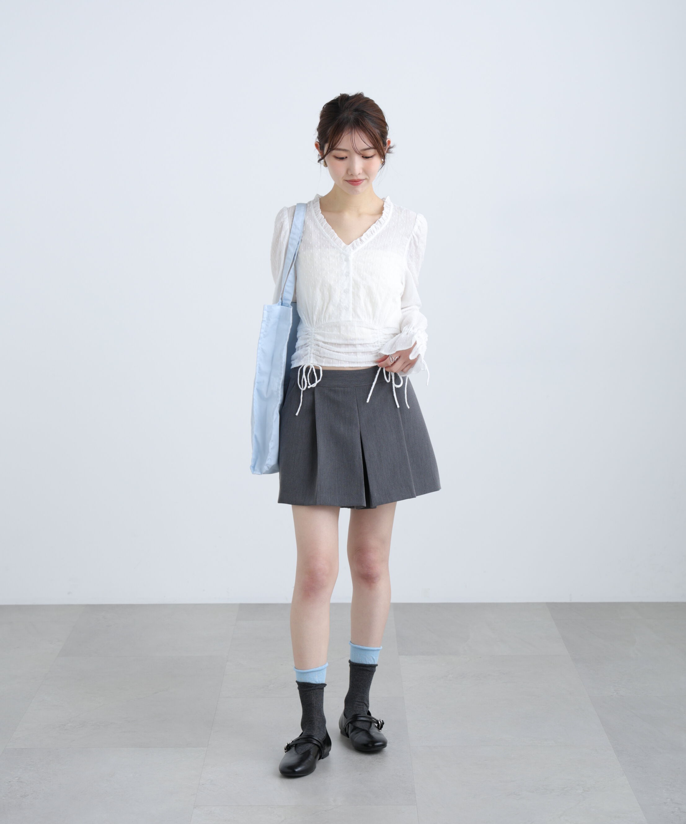  「ドビーストライプブラウス」|シャツ・ブラウス|