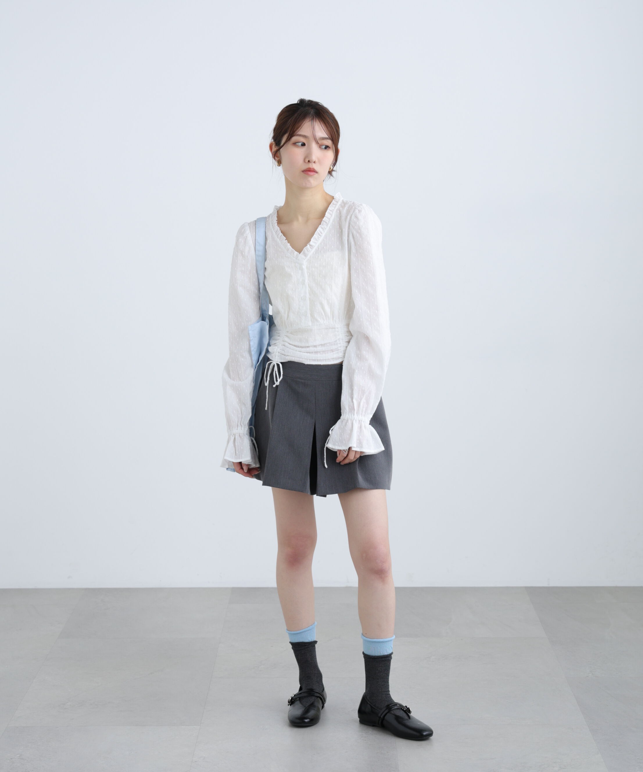  「ドビーストライプブラウス」|シャツ・ブラウス|