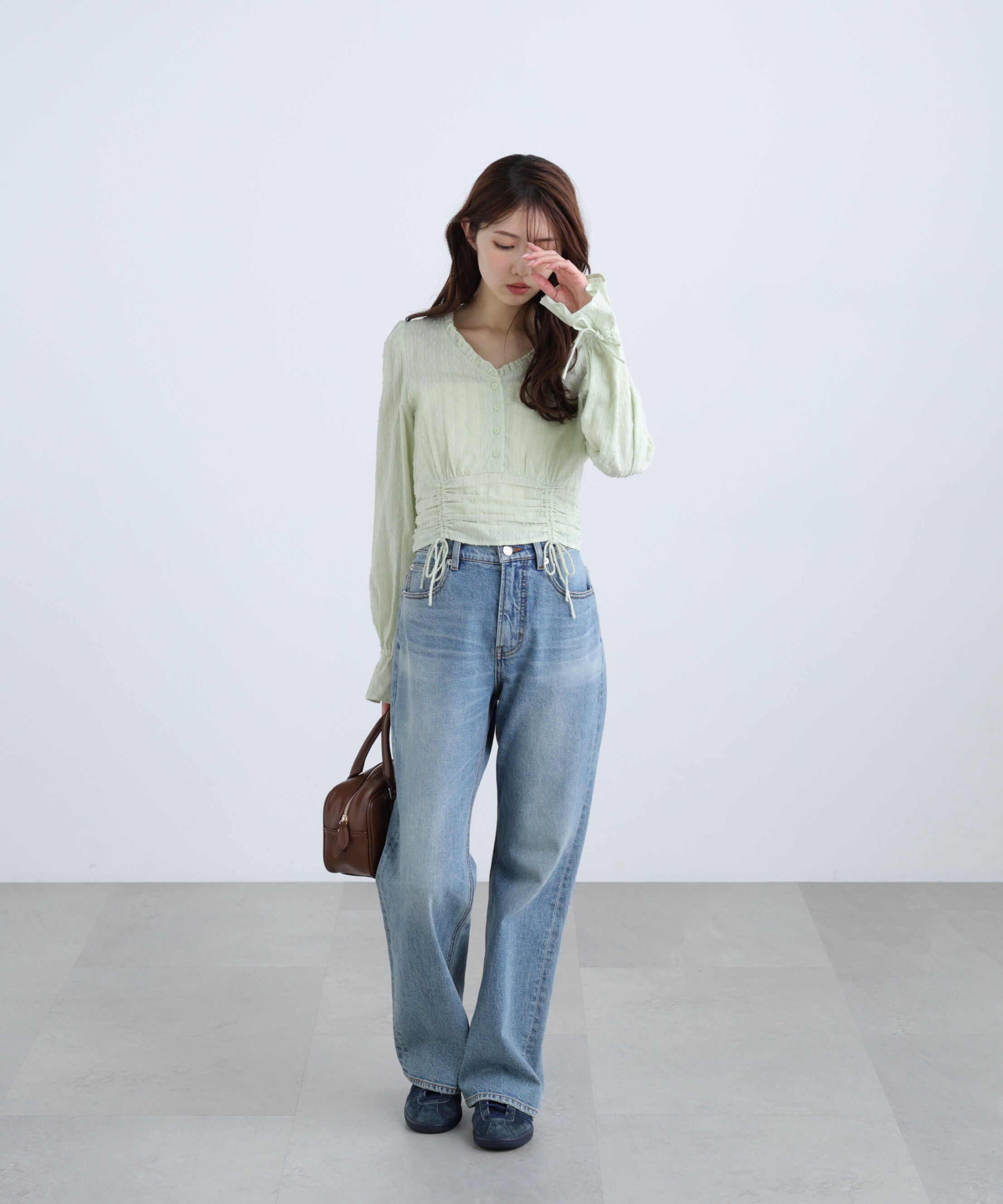  「ドビーストライプブラウス」|シャツ・ブラウス|