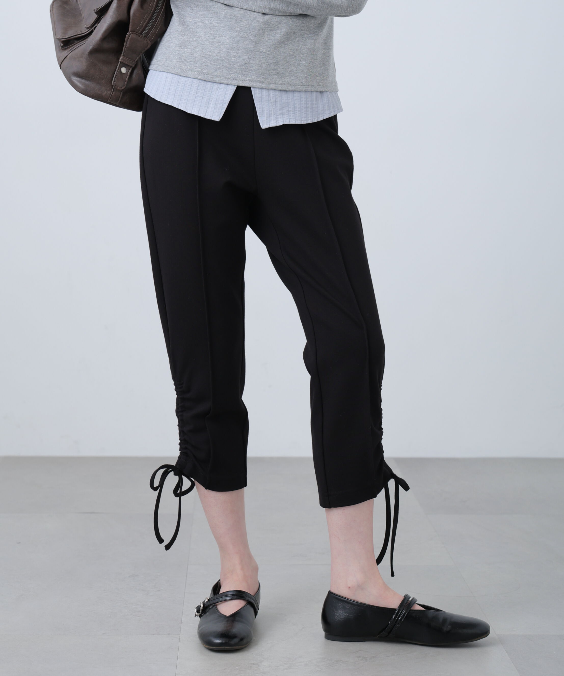  「ドロストカプリパンツ」|その他|ブラック