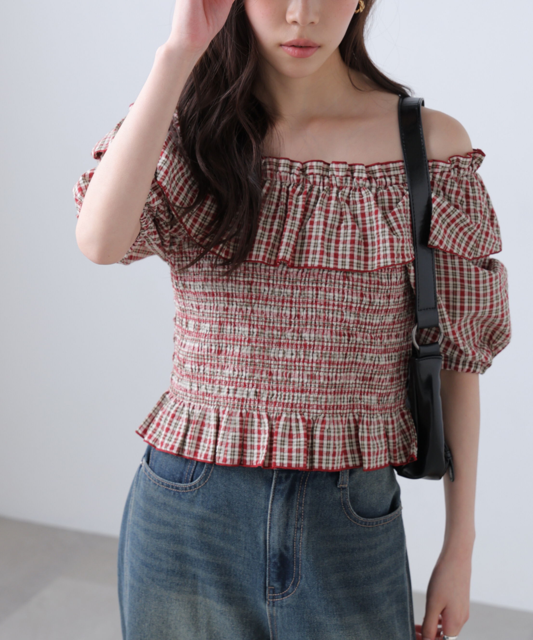  「2wayオフショルペプラムブラウス」|シャツ・ブラウス|