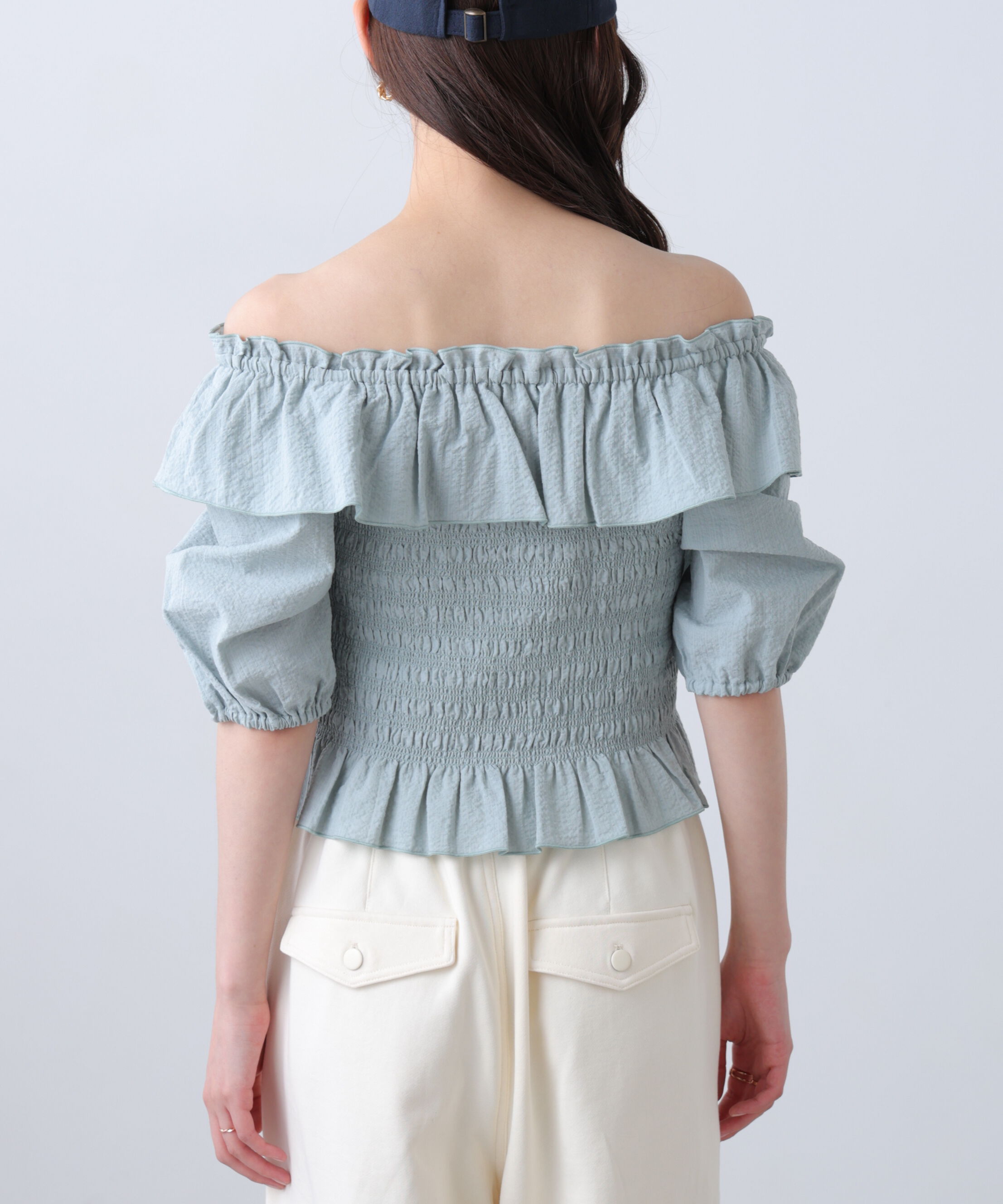  「2wayオフショルペプラムブラウス」|シャツ・ブラウス|