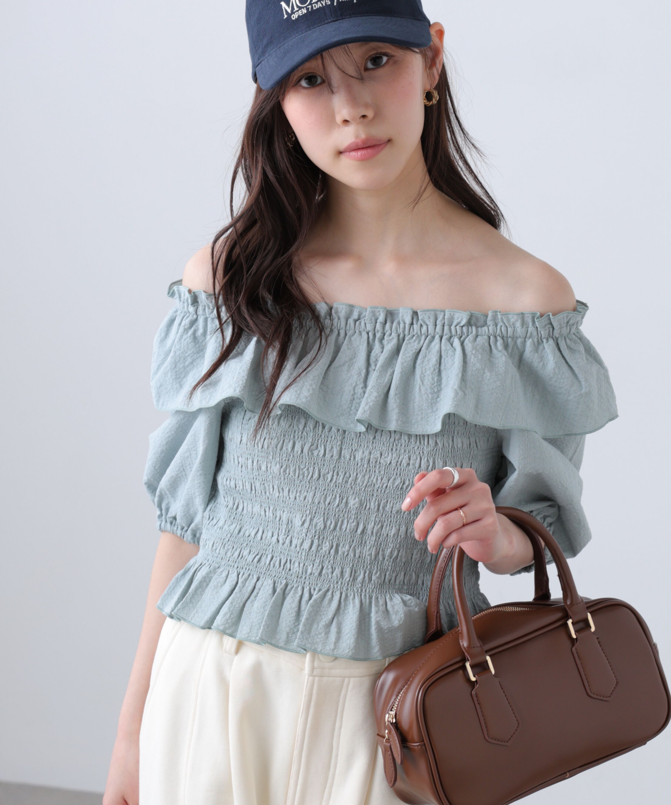  「2wayオフショルペプラムブラウス」|シャツ・ブラウス|