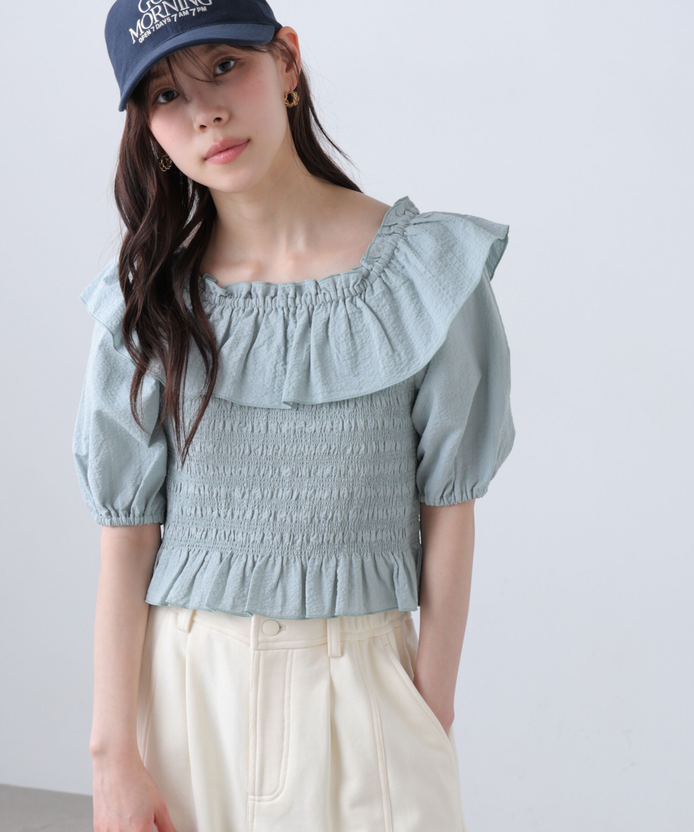  「2wayオフショルペプラムブラウス」|シャツ・ブラウス|