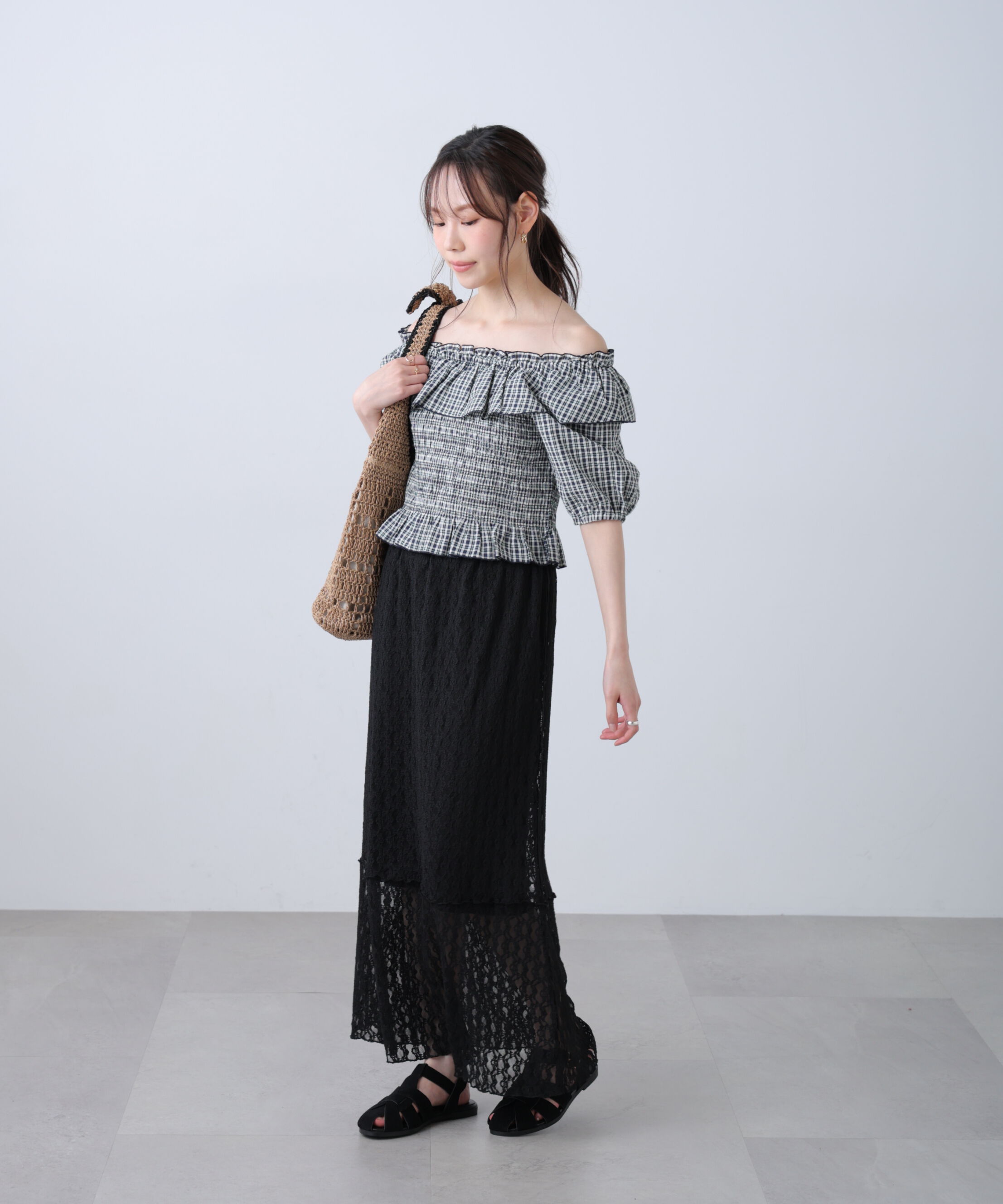  「2wayオフショルペプラムブラウス」|シャツ・ブラウス|