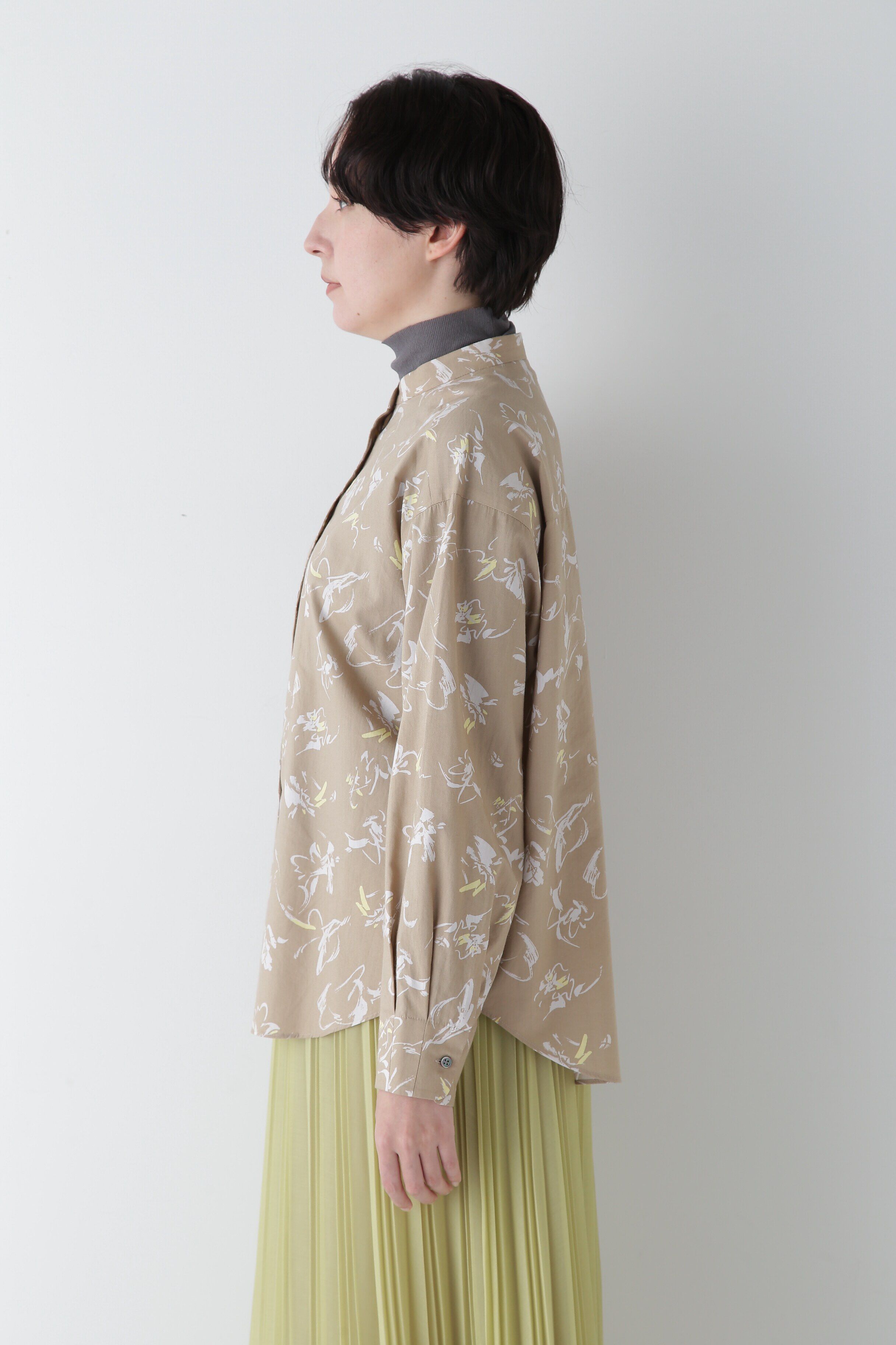  「◆ペイントPTバンドカラーシャツブラウス」|シャツ・ブラウス|