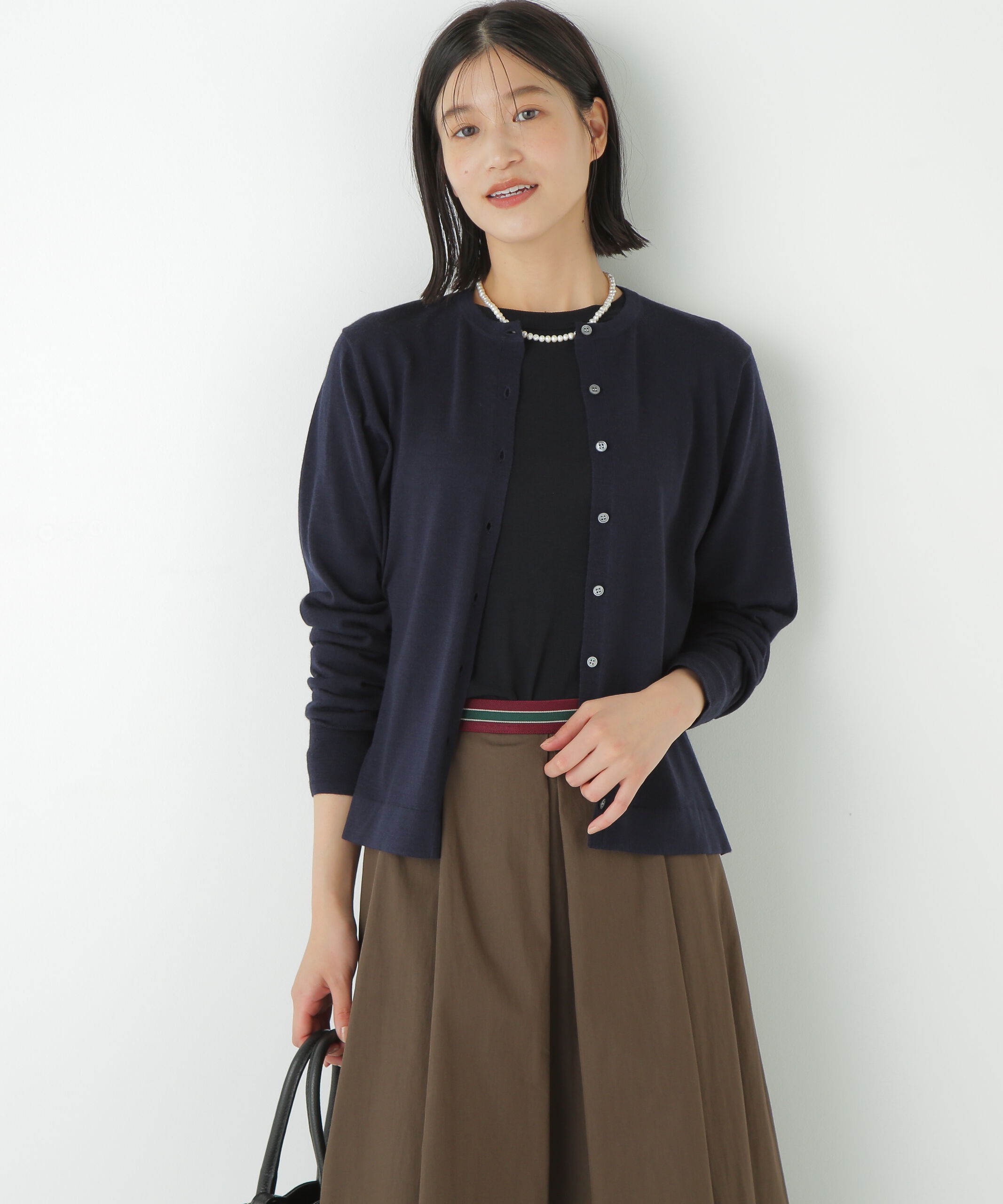  「◆ハイツイストウールクルーネックカーディガン」|ニット・セーター|