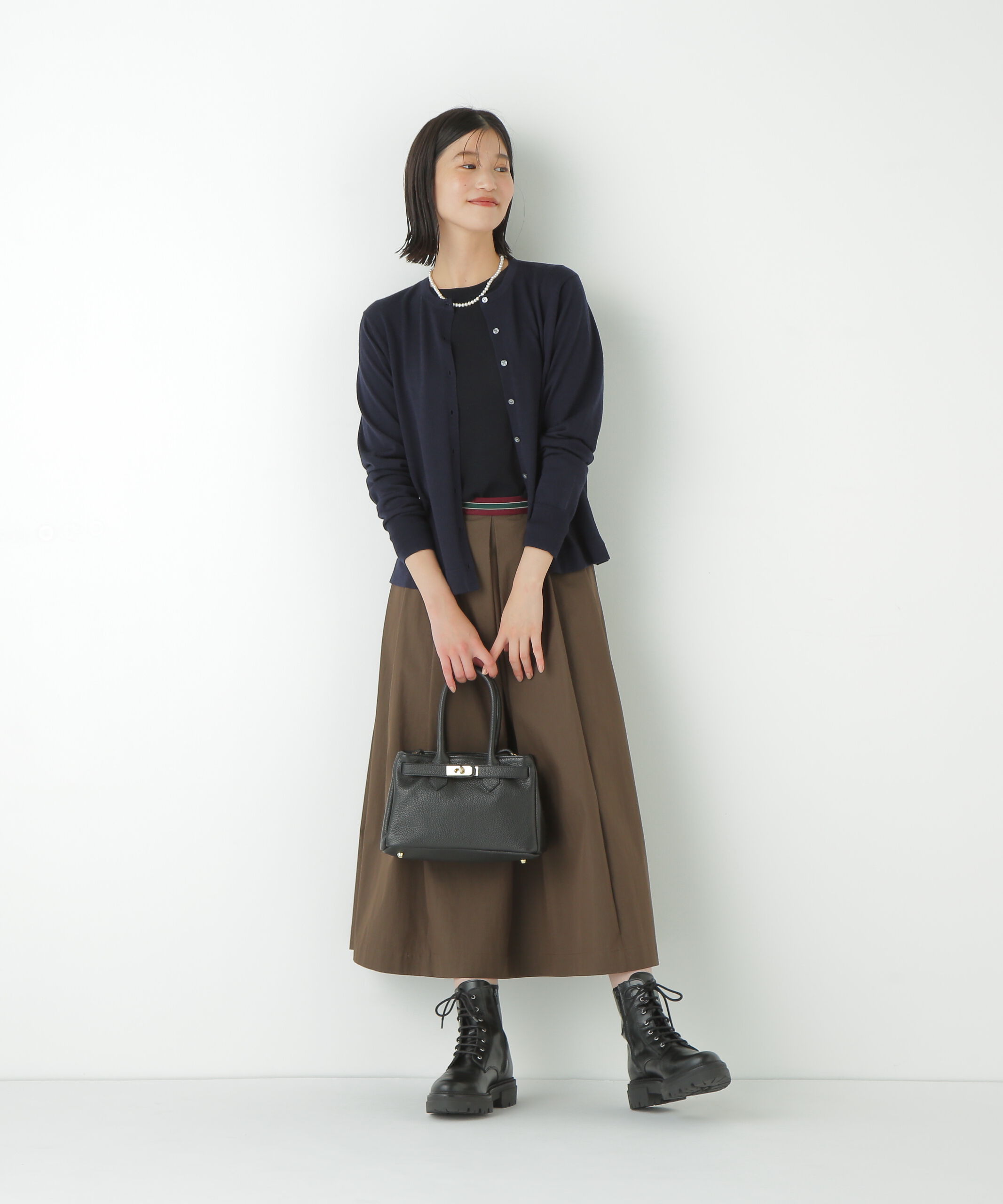  「◆ハイツイストウールクルーネックカーディガン」|ニット・セーター|